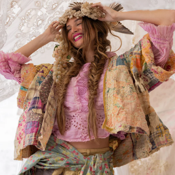 Jacket 1152- Madras Calico - Urban Mills Boutique