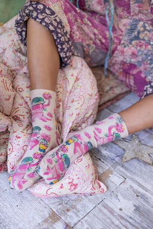 Socks 130- Miss Pinky - Urban Mills Boutique