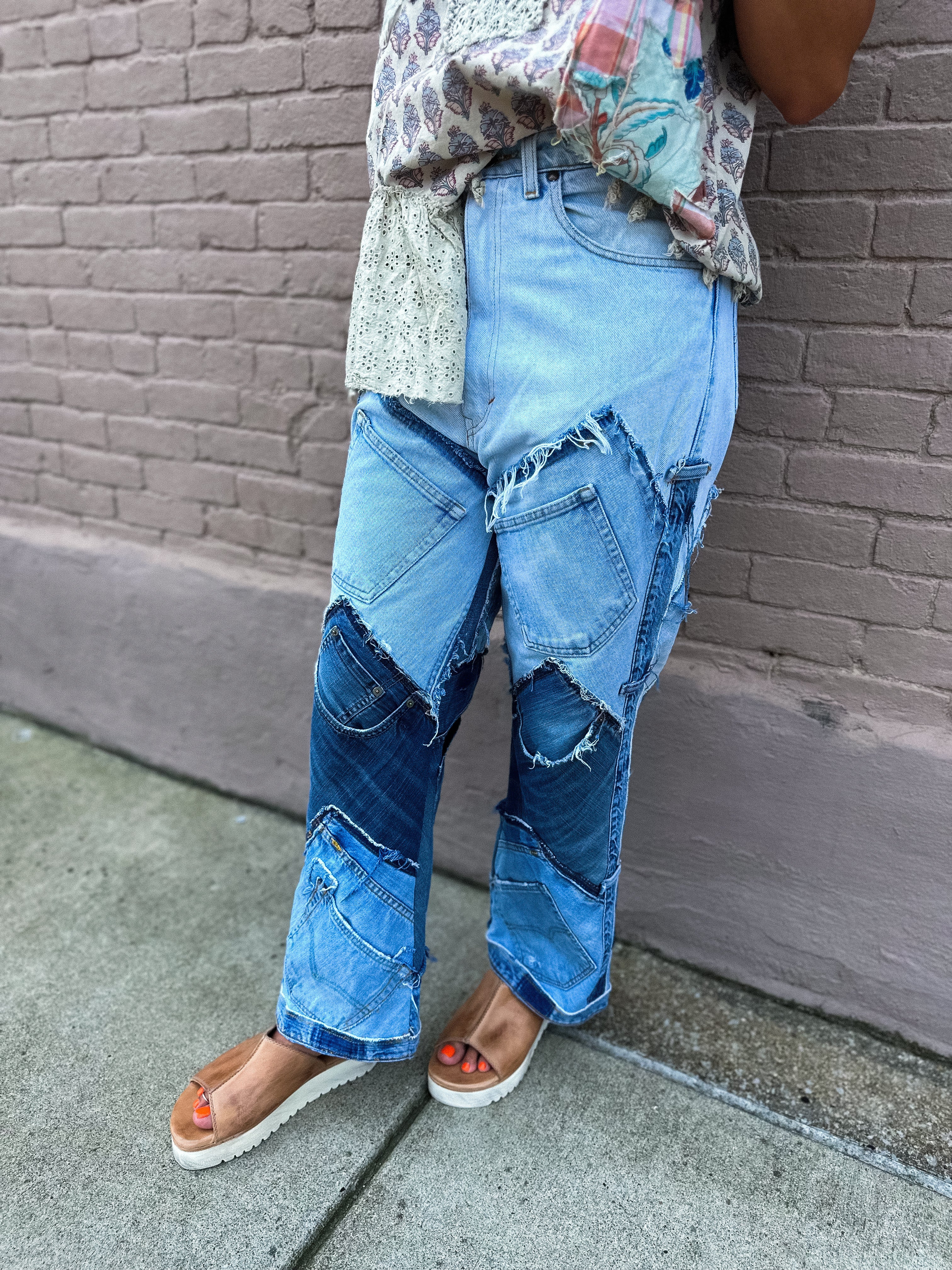 Patch Pocket Jeans - Urban Mills Boutique
