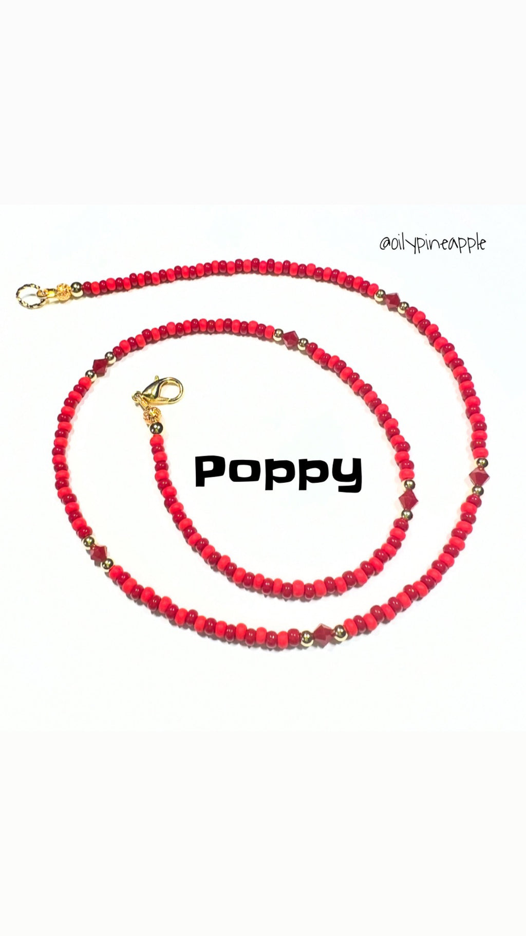 Poppy Crystal Necklace - Urban Mills Boutique