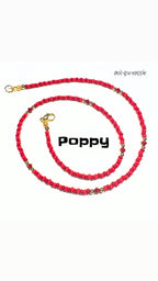 Poppy Crystal Necklace - Urban Mills Boutique