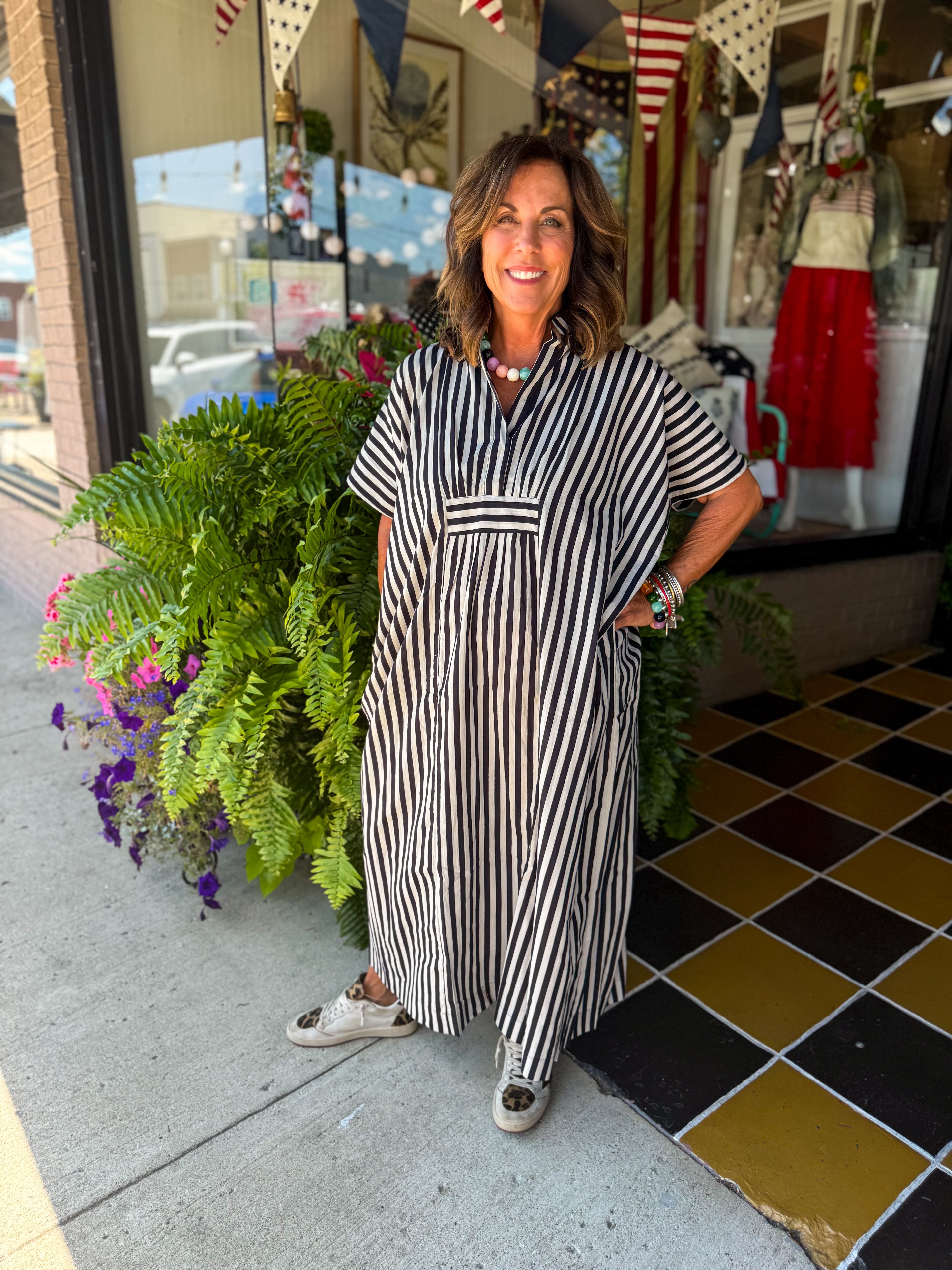 MARGOT Kaftan B&W