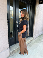 TOFFEE Leather Pants - Urban Mills Boutique