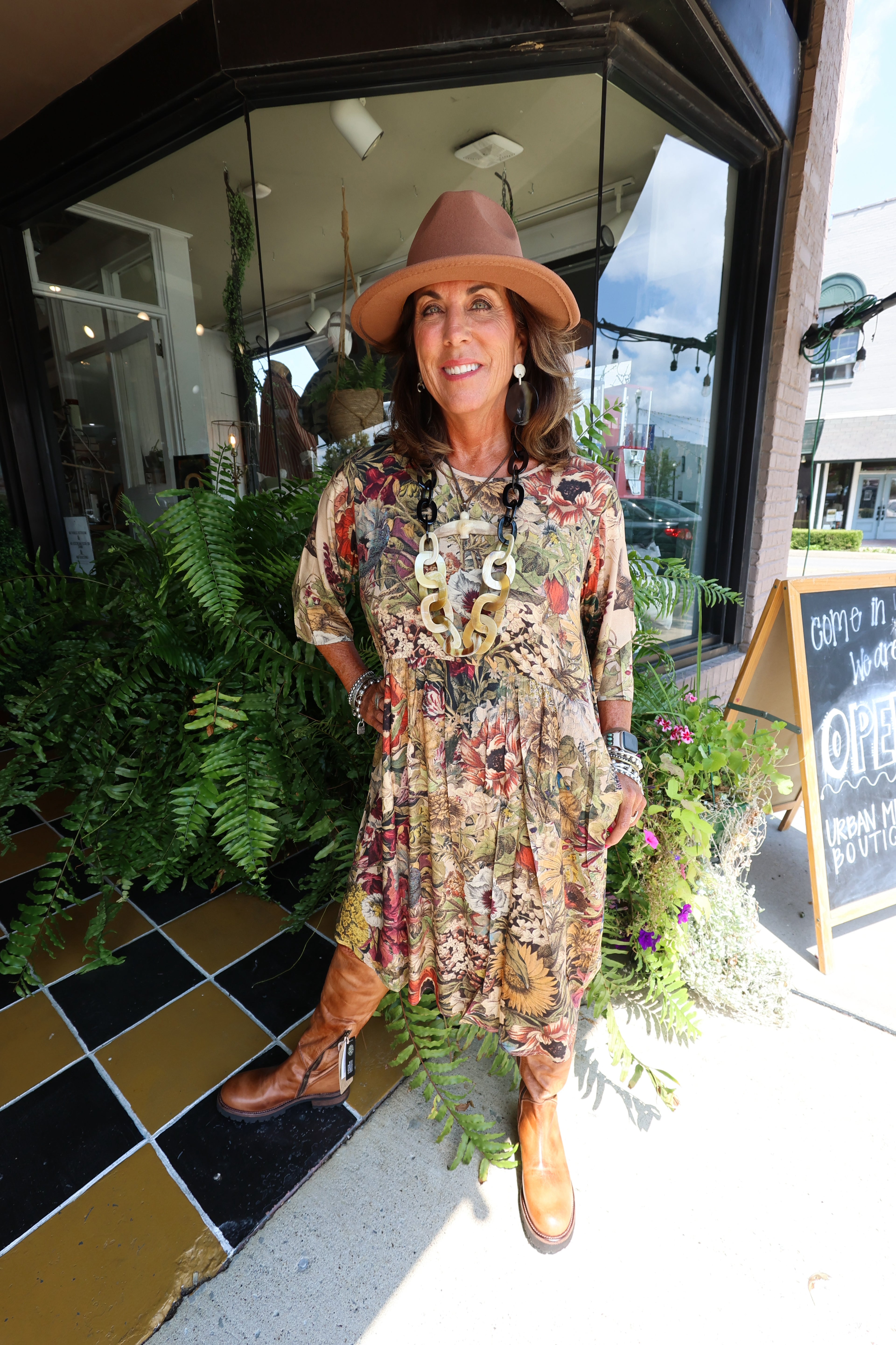 Floral Tunic Dress - Urban Mills Boutique