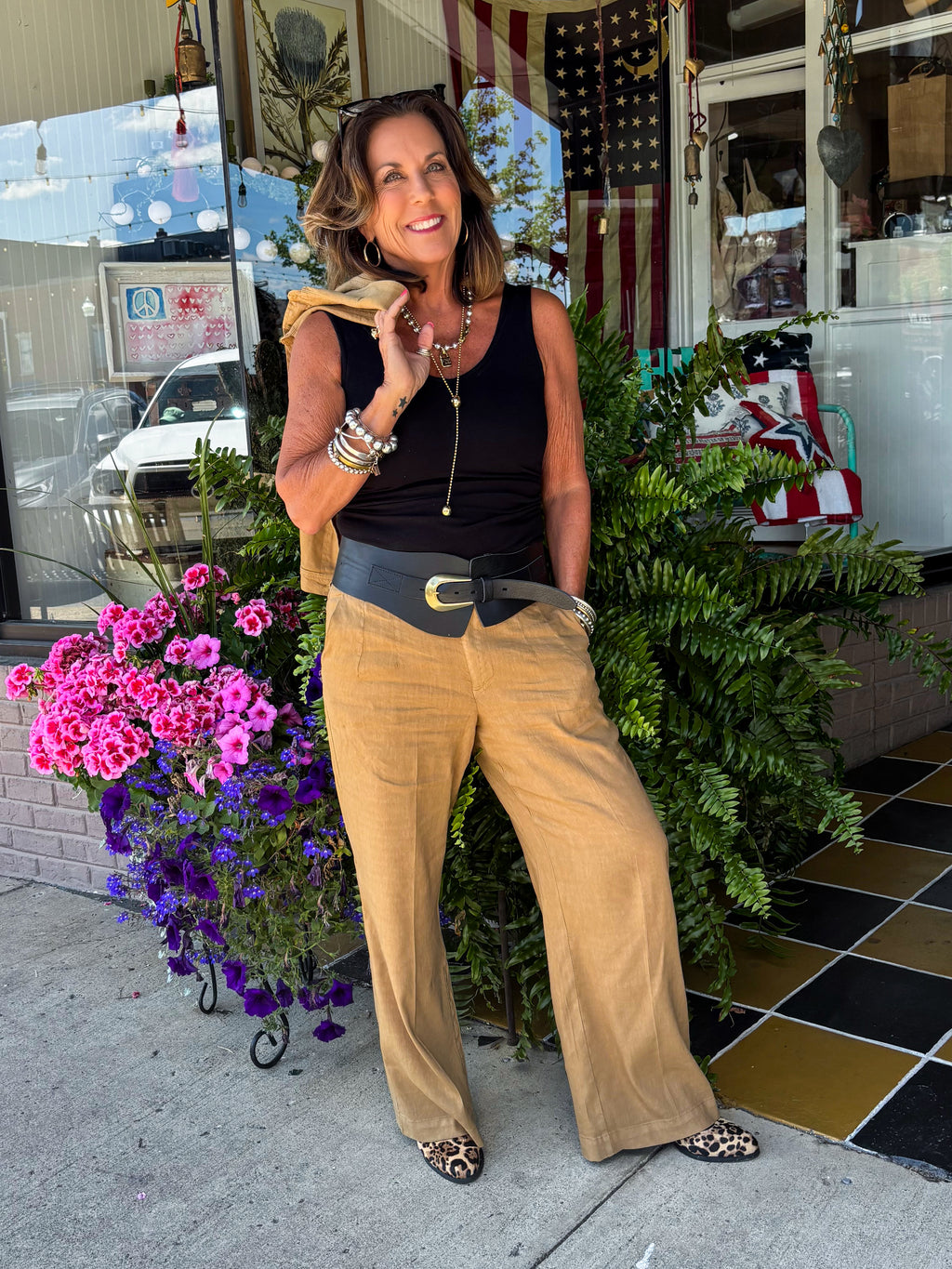 Wood High Rise Pant - Urban Mills Boutique