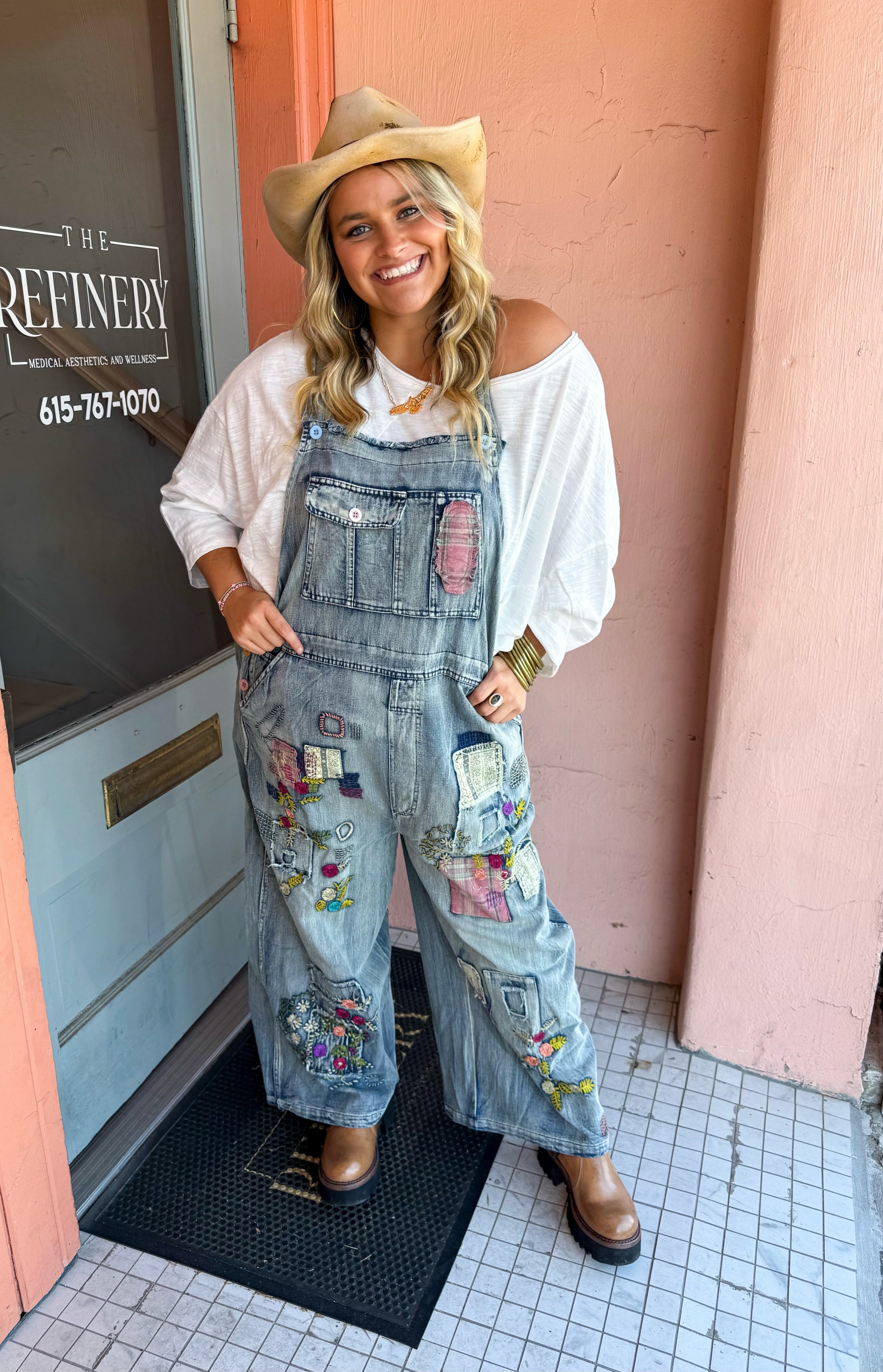 Washed Denm Overalls