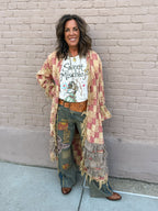 CHECK Duster - Urban Mills Boutique