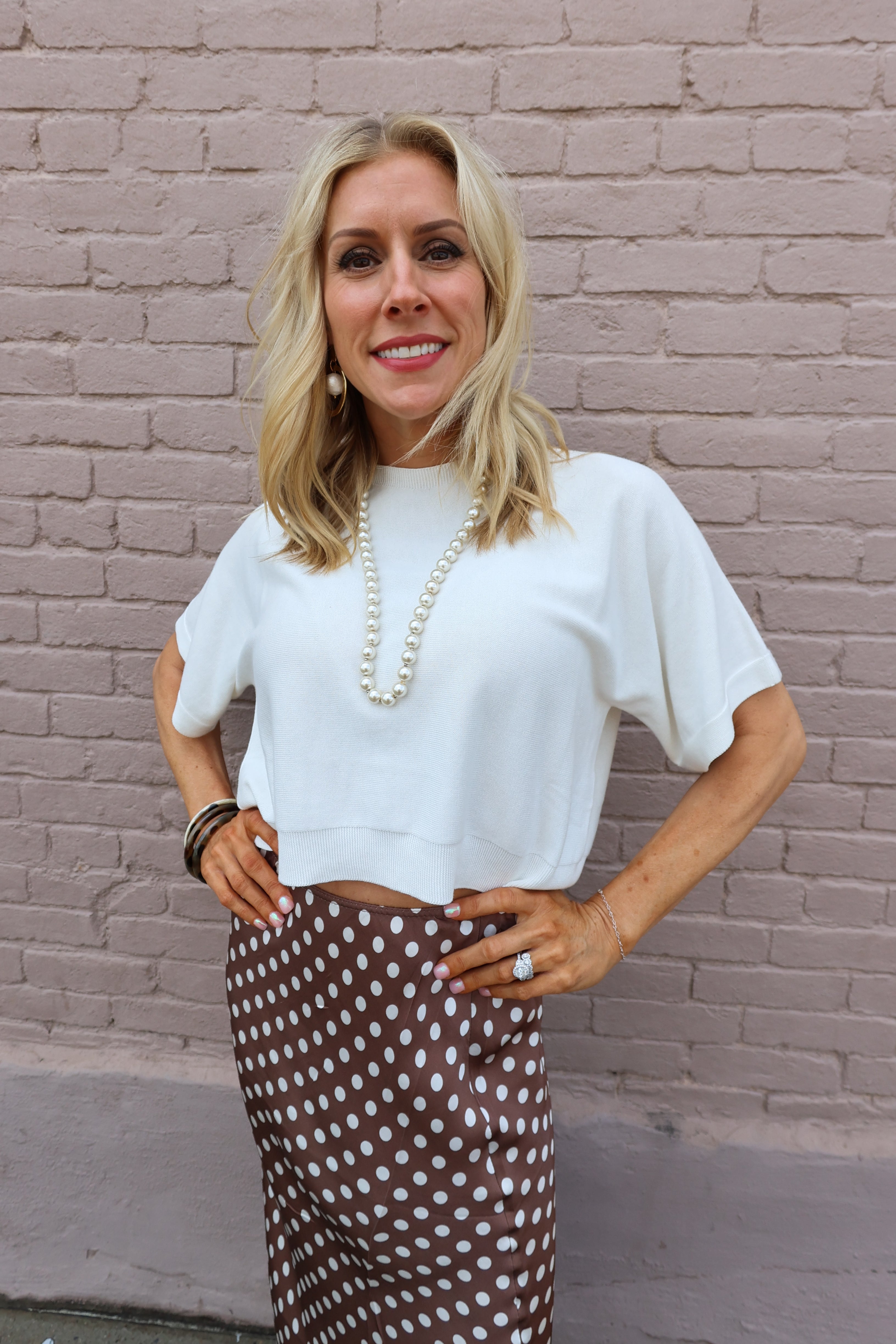 POLKATDOT Silky Skirt
