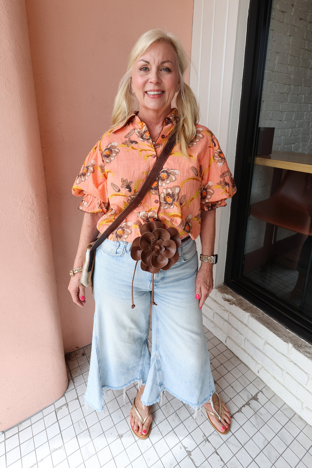 Poppy Coral Shirt