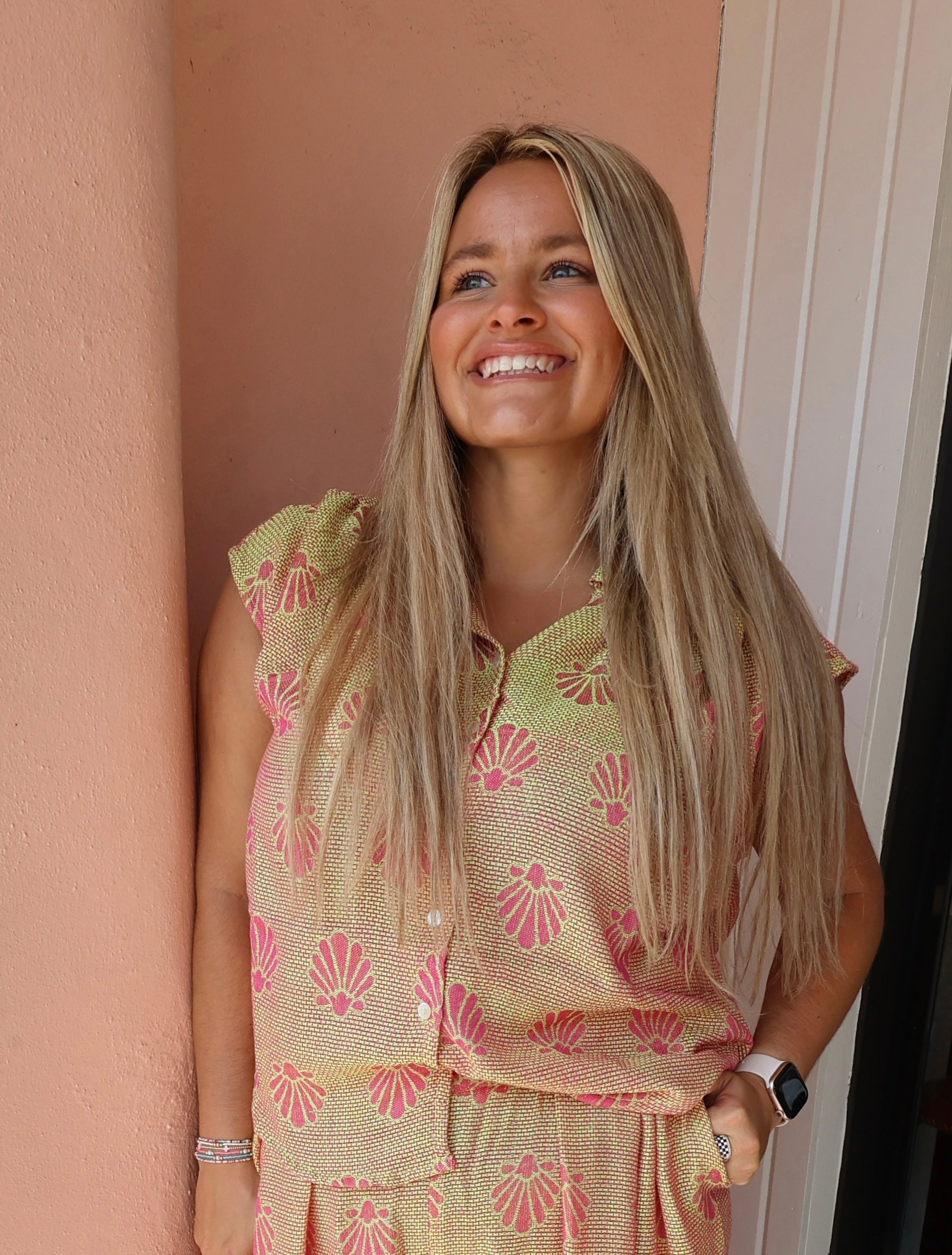 Pink & Yellow Pants