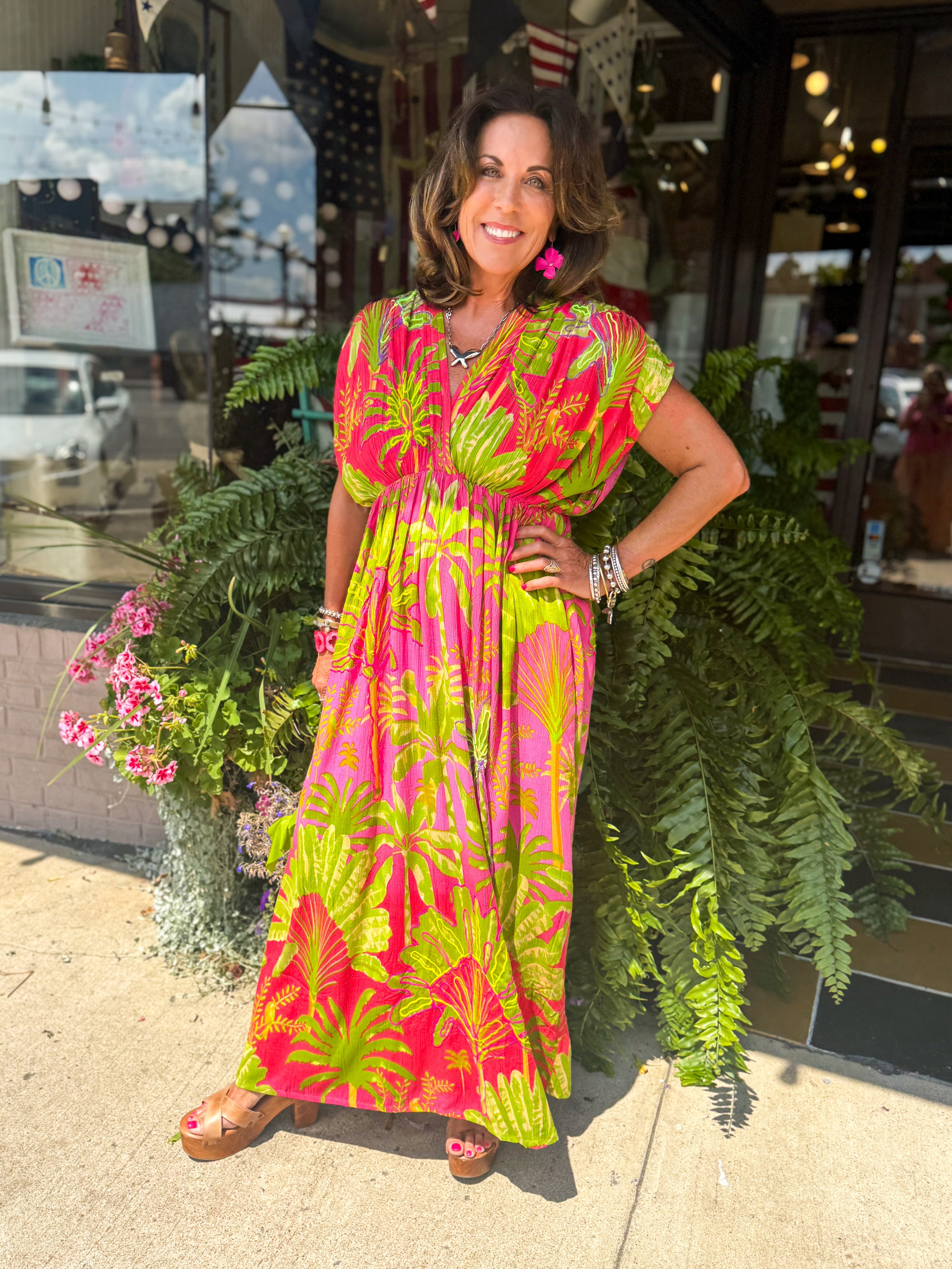 Pink Embroidery Dress