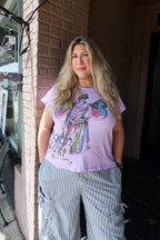 Moon Dust Tee PURPLE - Urban Mills Boutique