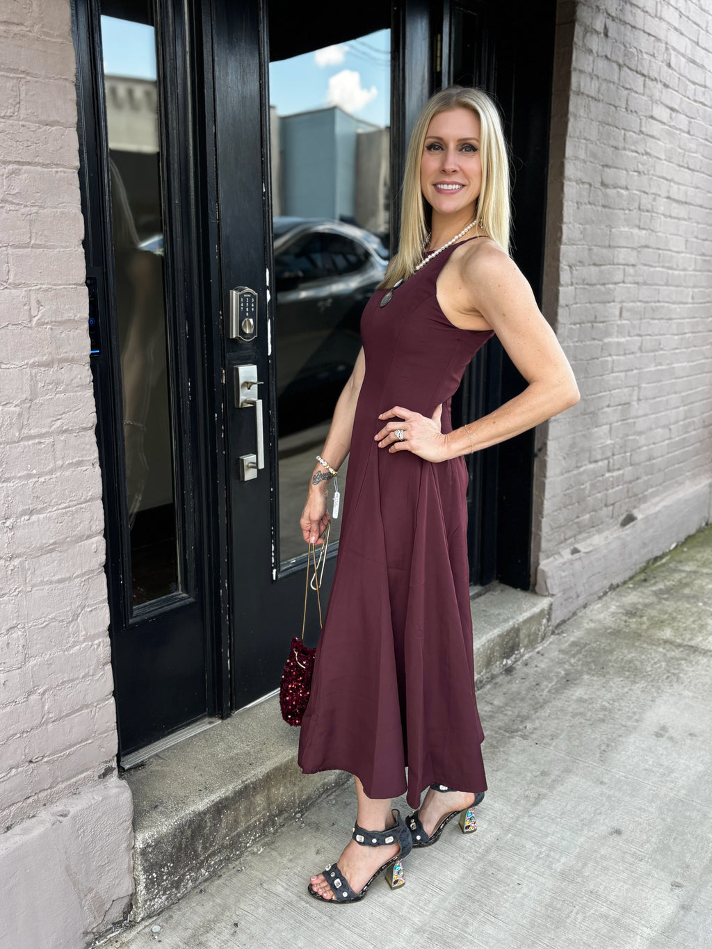 Burgudy Dress