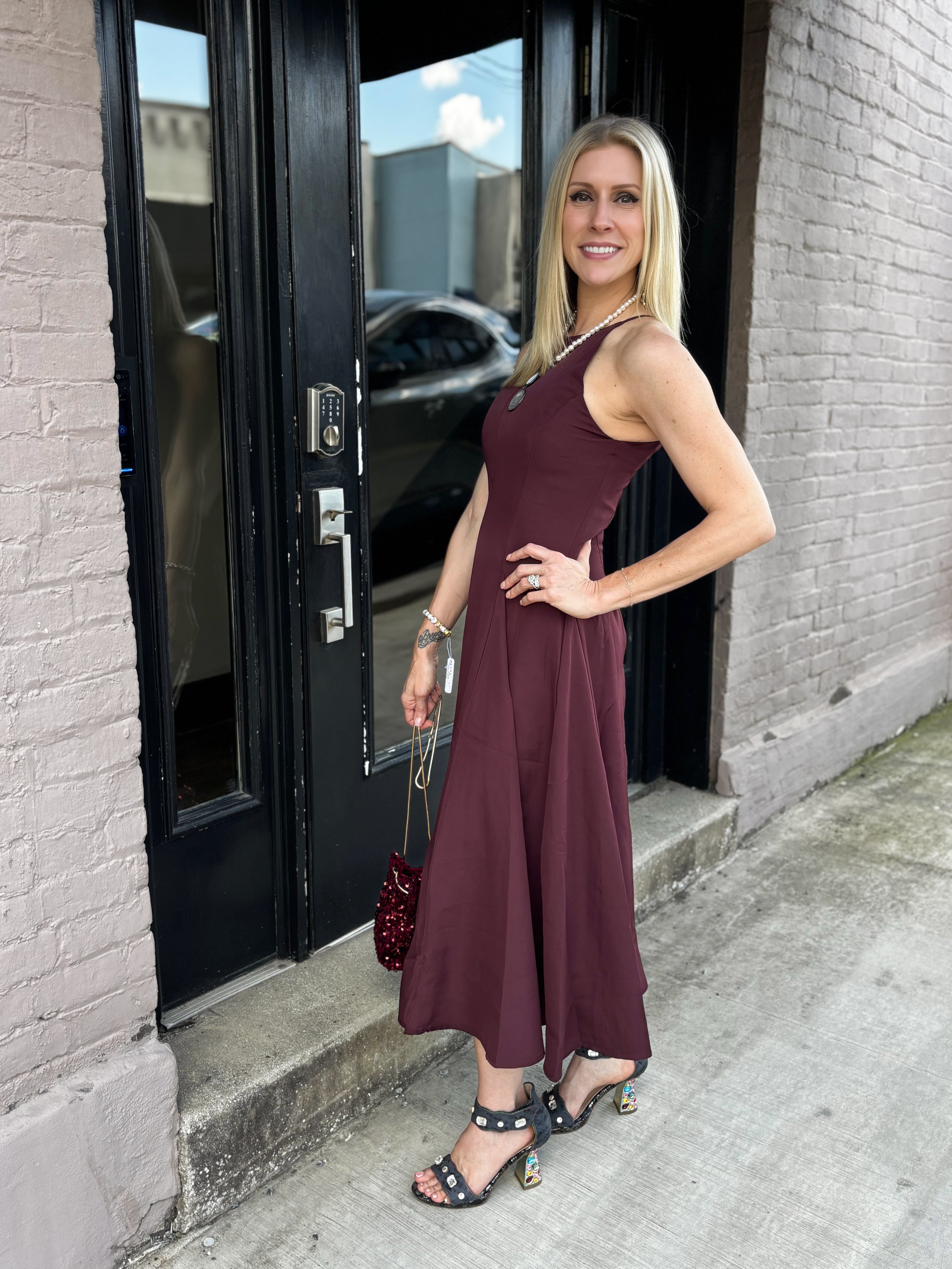 Burgudy Dress