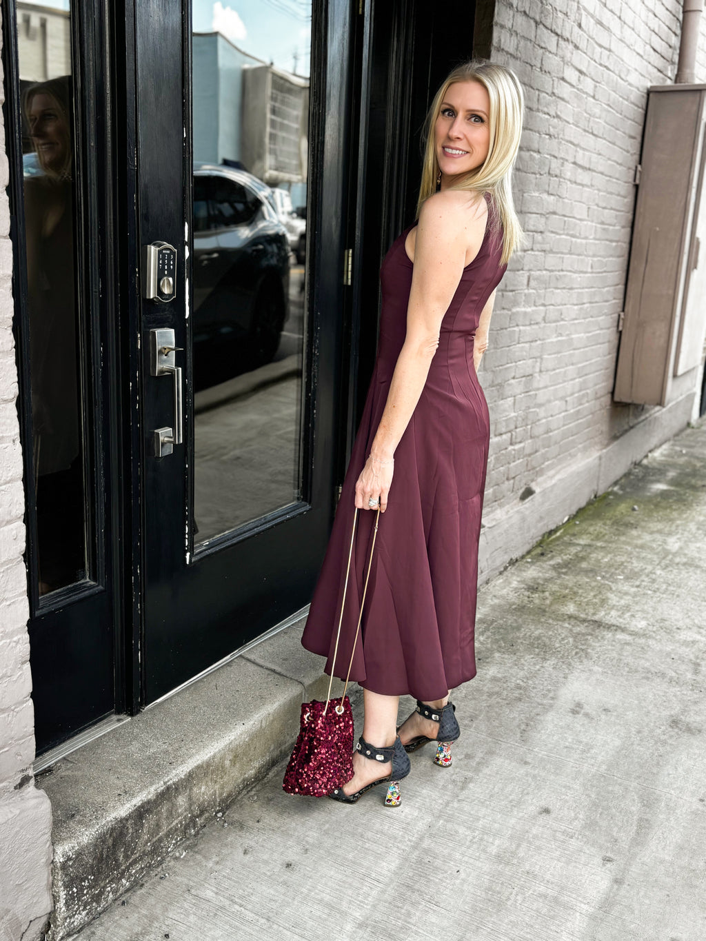 Burgudy Dress
