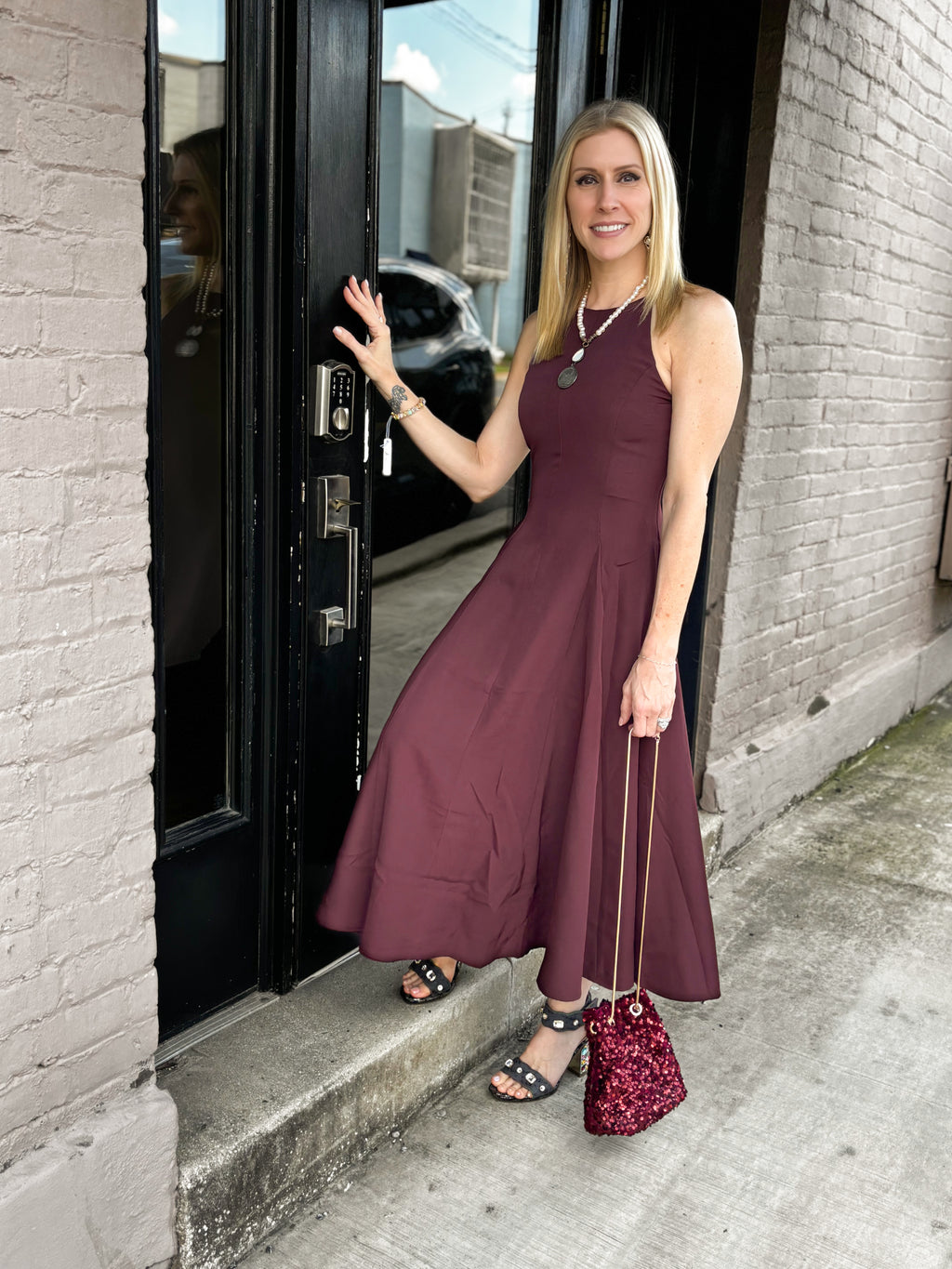 Burgudy Dress