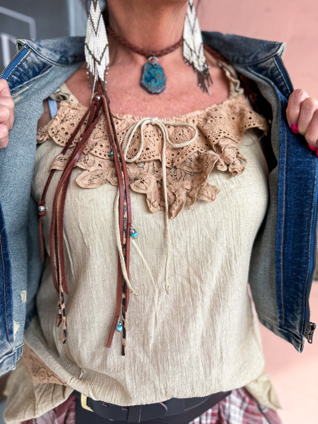 Ruffling Feathers Tank - Urban Mills Boutique