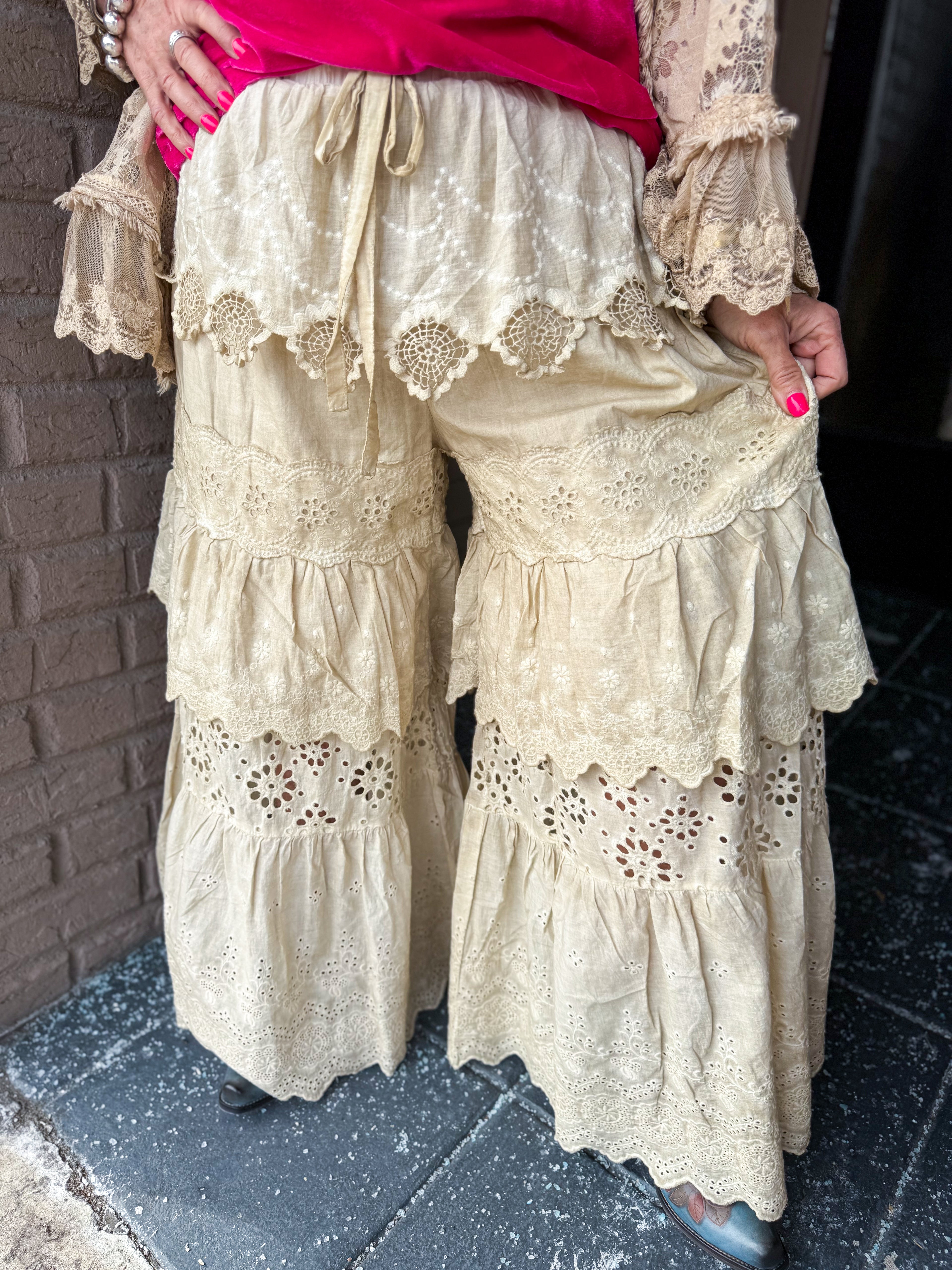 Frill Seeker Pants - Urban Mills Boutique