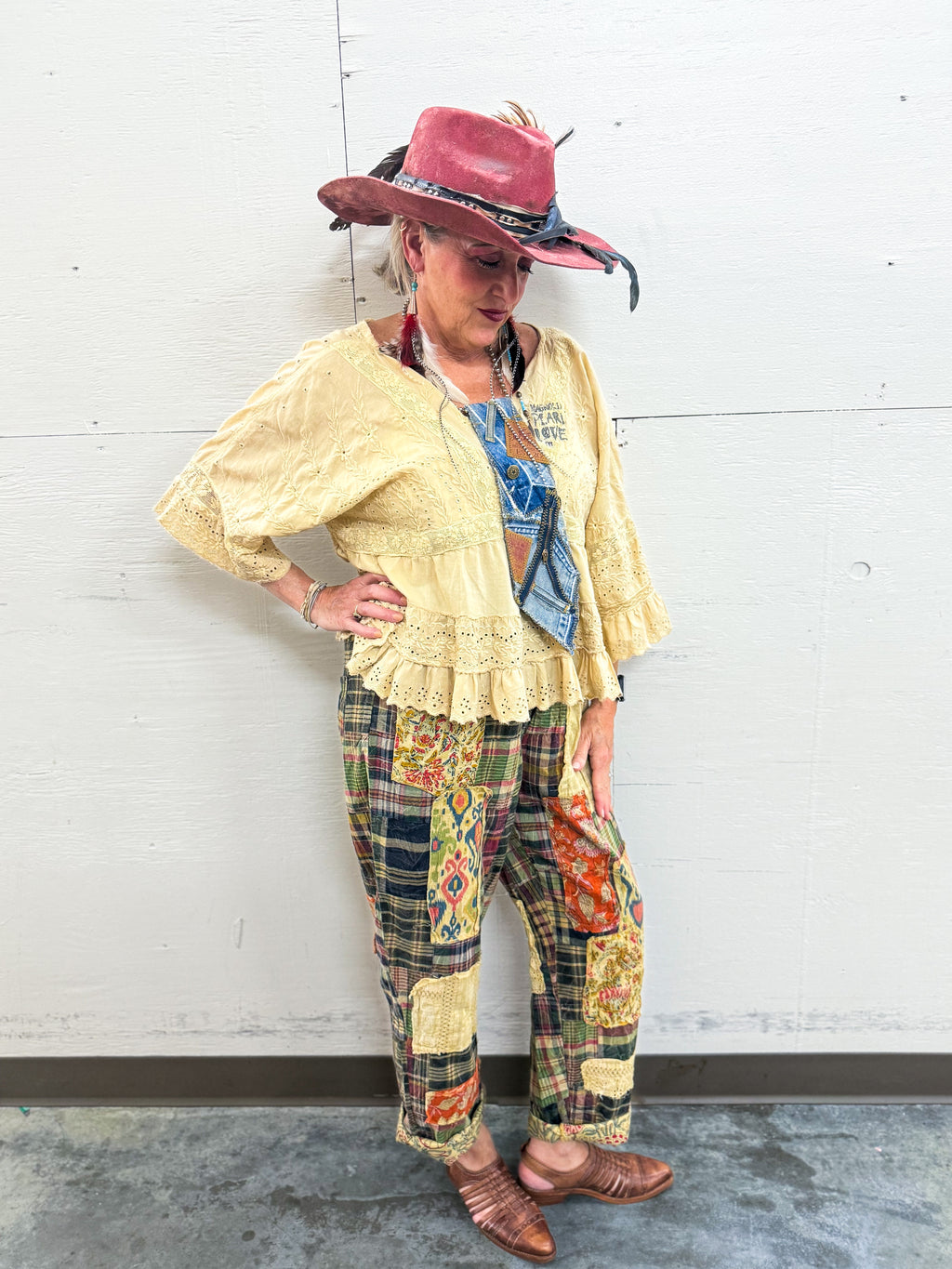 Traveling On Pants - Patch Medley - Urban Mills Boutique