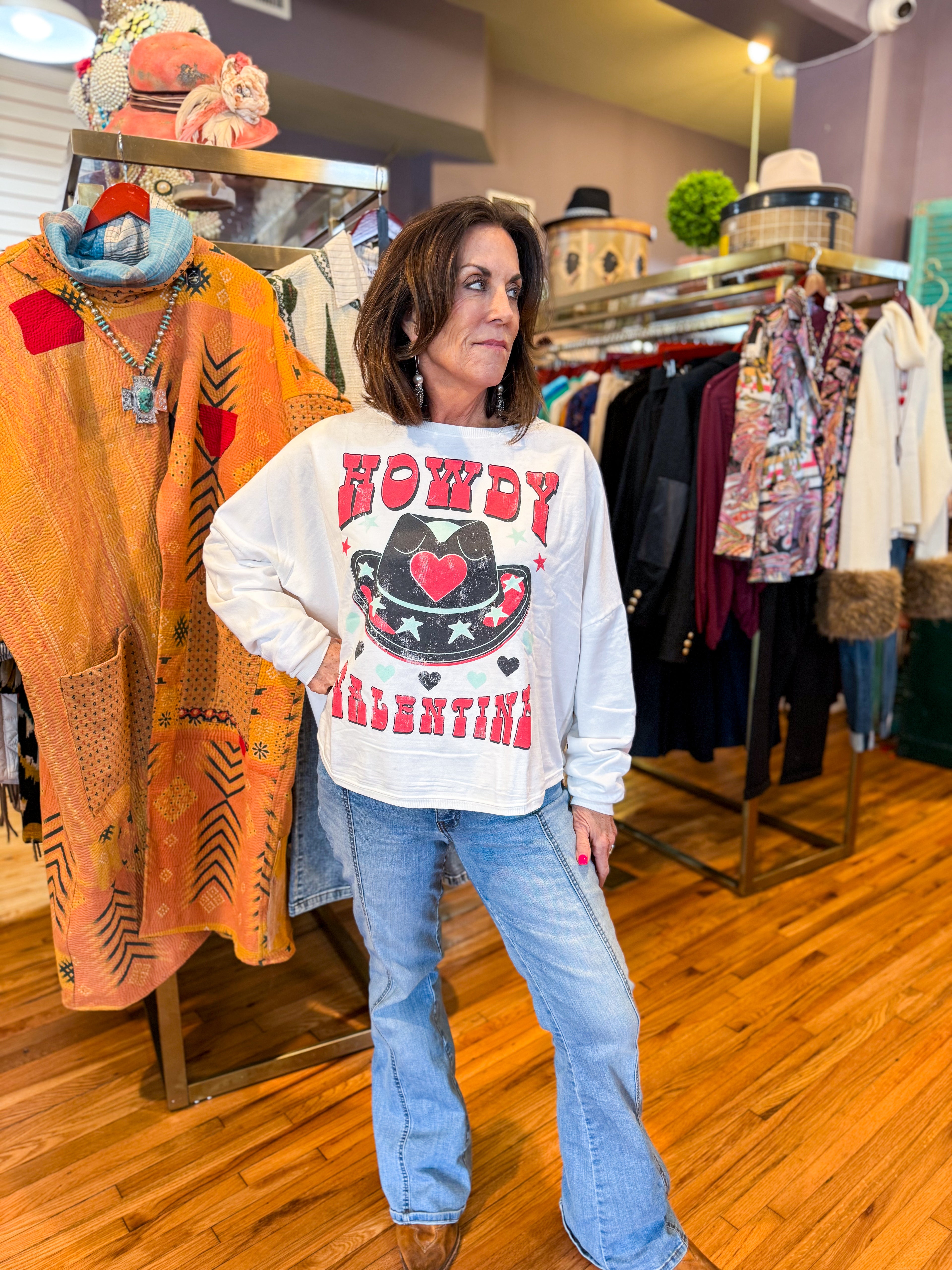 Howdy Valentine Sweatshirt