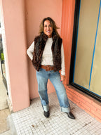 Chestnut Knit Vest - Urban Mills Boutique