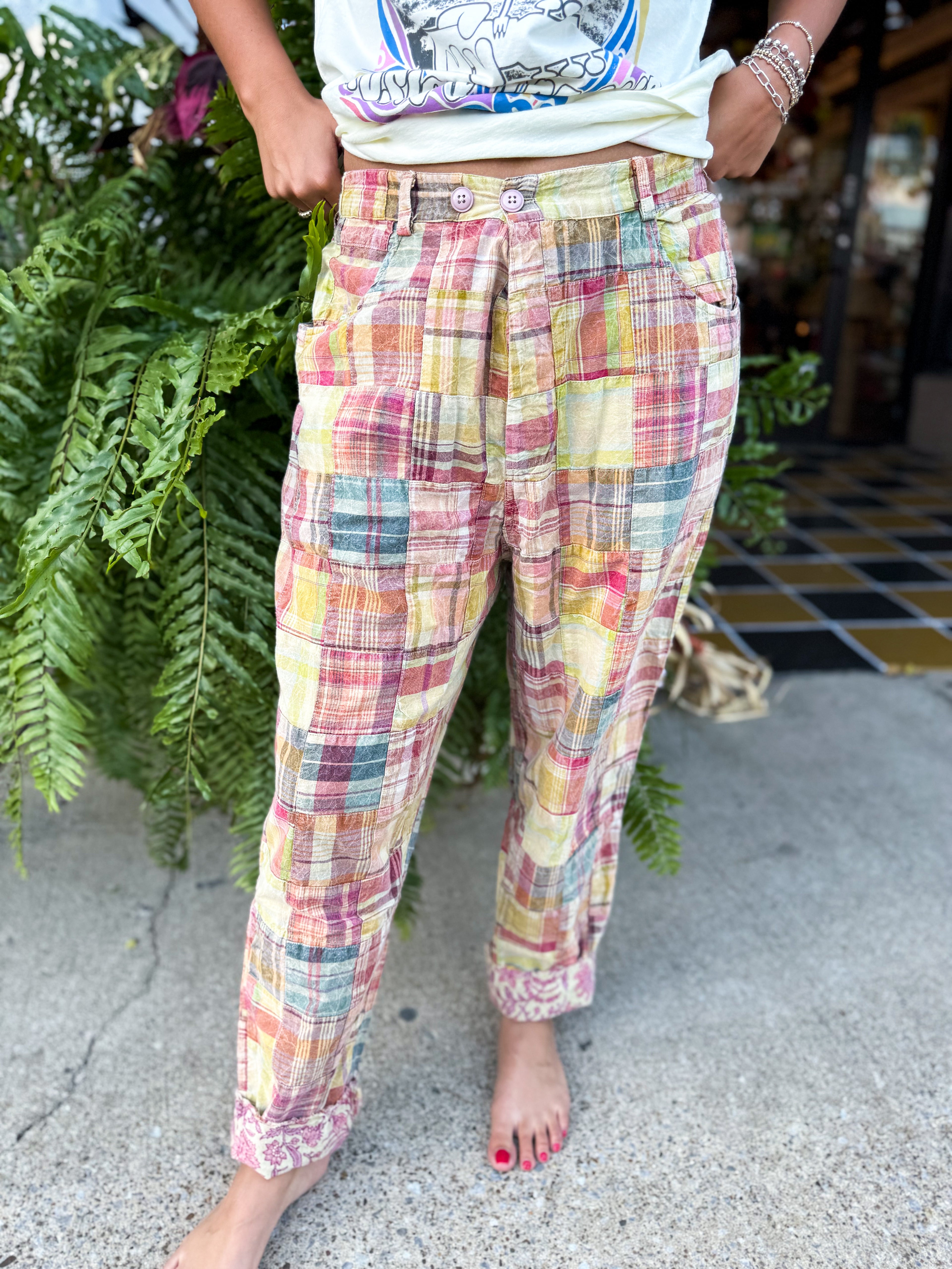 Traveling On Pants - Sunrise Patch - Urban Mills Boutique