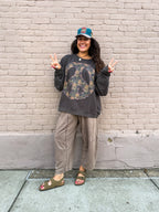 Yolanda Jersey Balloon Shape Joggers Brown OS - Urban Mills Boutique