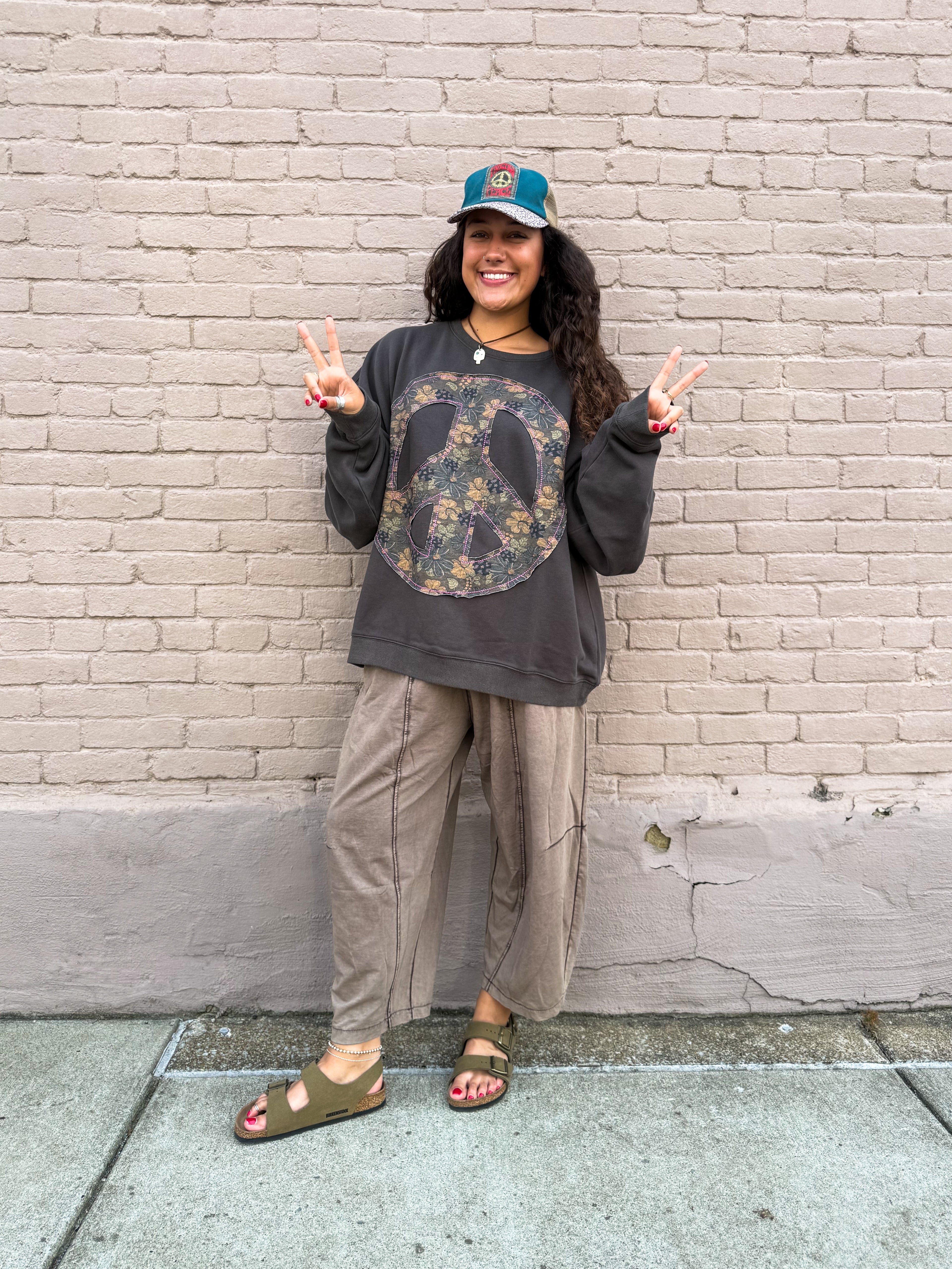 Yolanda Jersey Balloon Shape Joggers Brown OS - Urban Mills Boutique