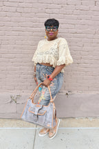 Oatmeal Eyelet Top
