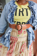 Cham Ruffle Top