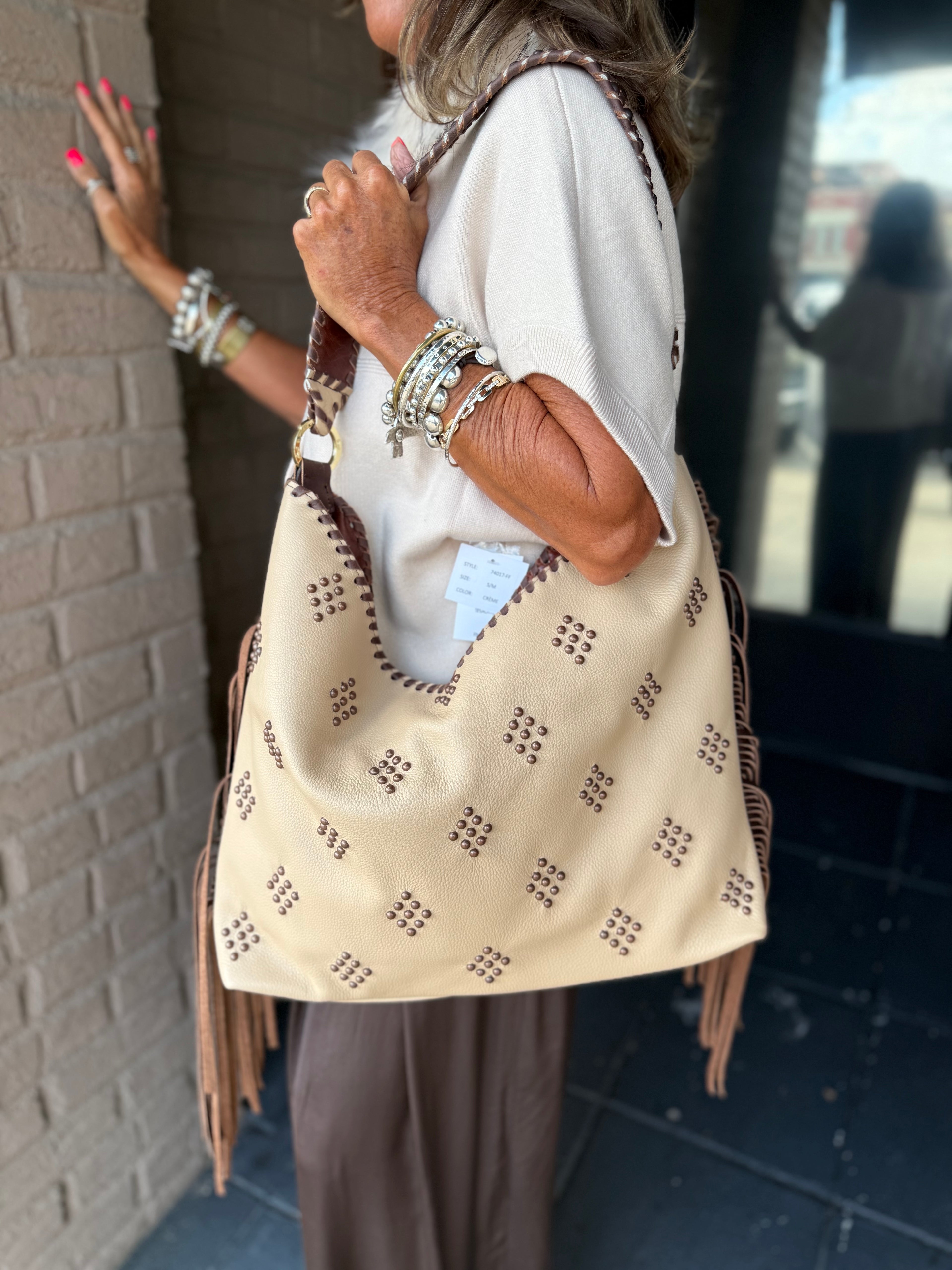Shoulder Stud Bag - Urban Mills Boutique