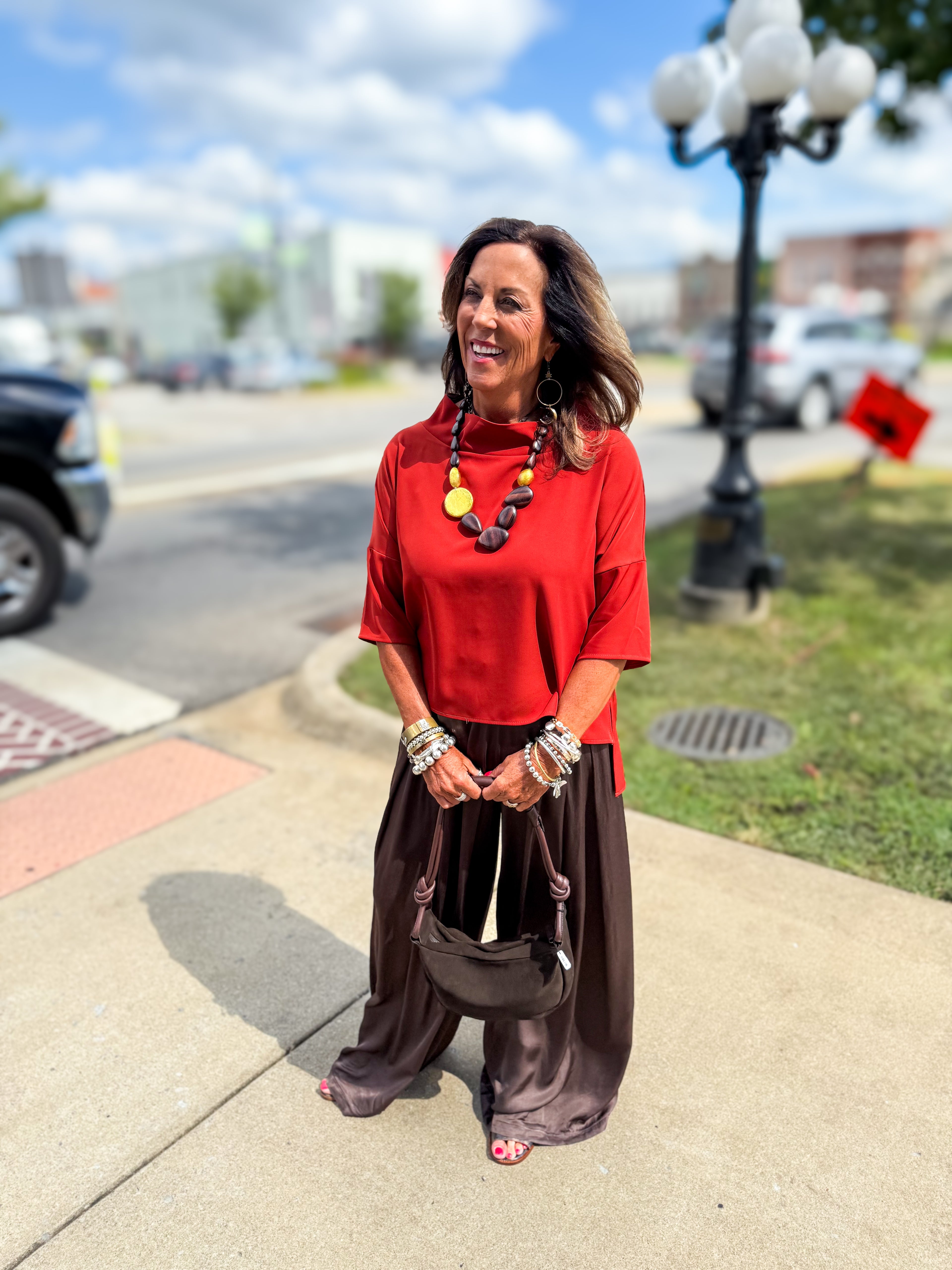 Cinnamon Audrey Top - Urban Mills Boutique