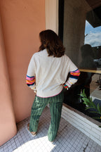 WEEKEND Stripe Sweater - Urban Mills Boutique