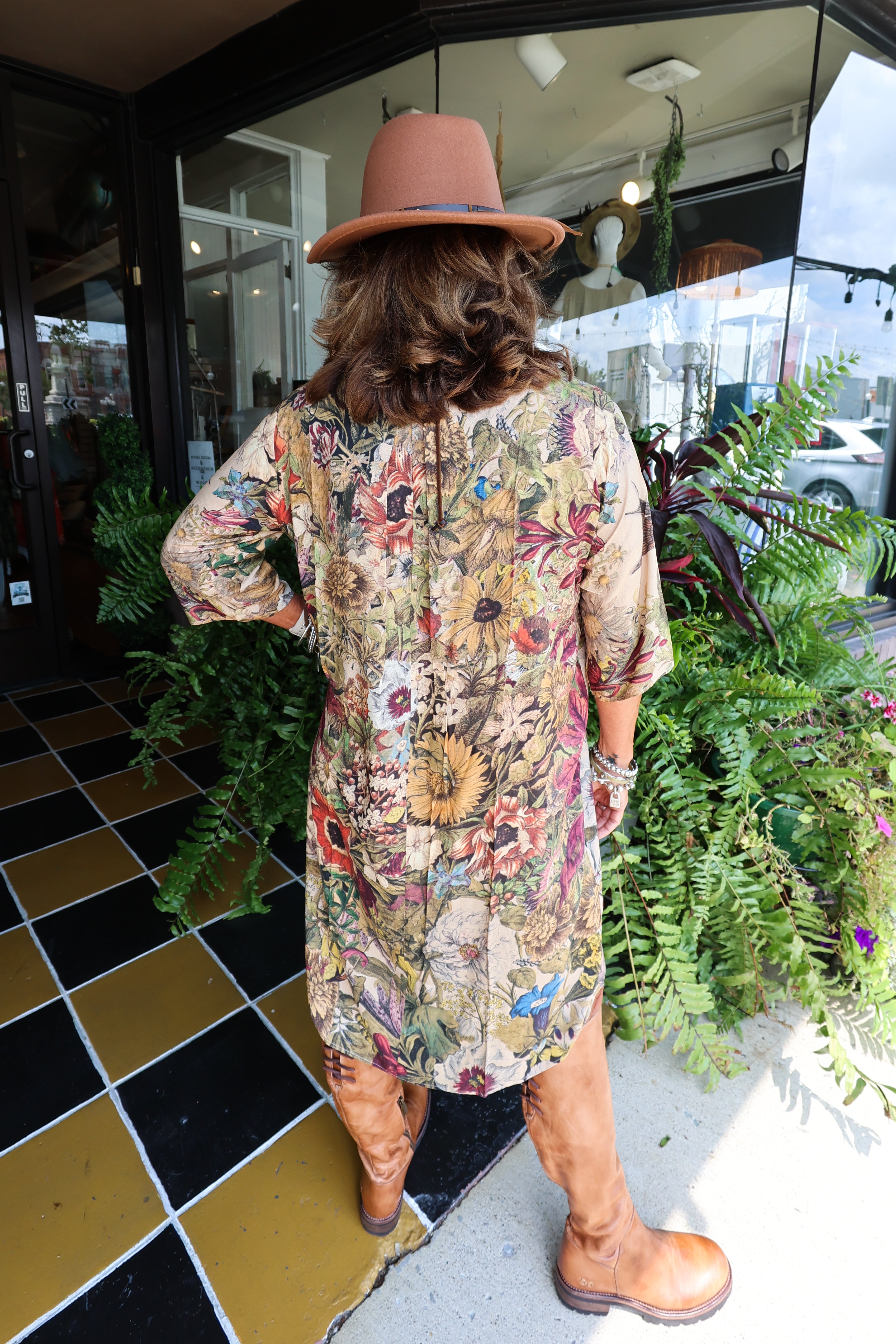 Floral Tunic Dress - Urban Mills Boutique
