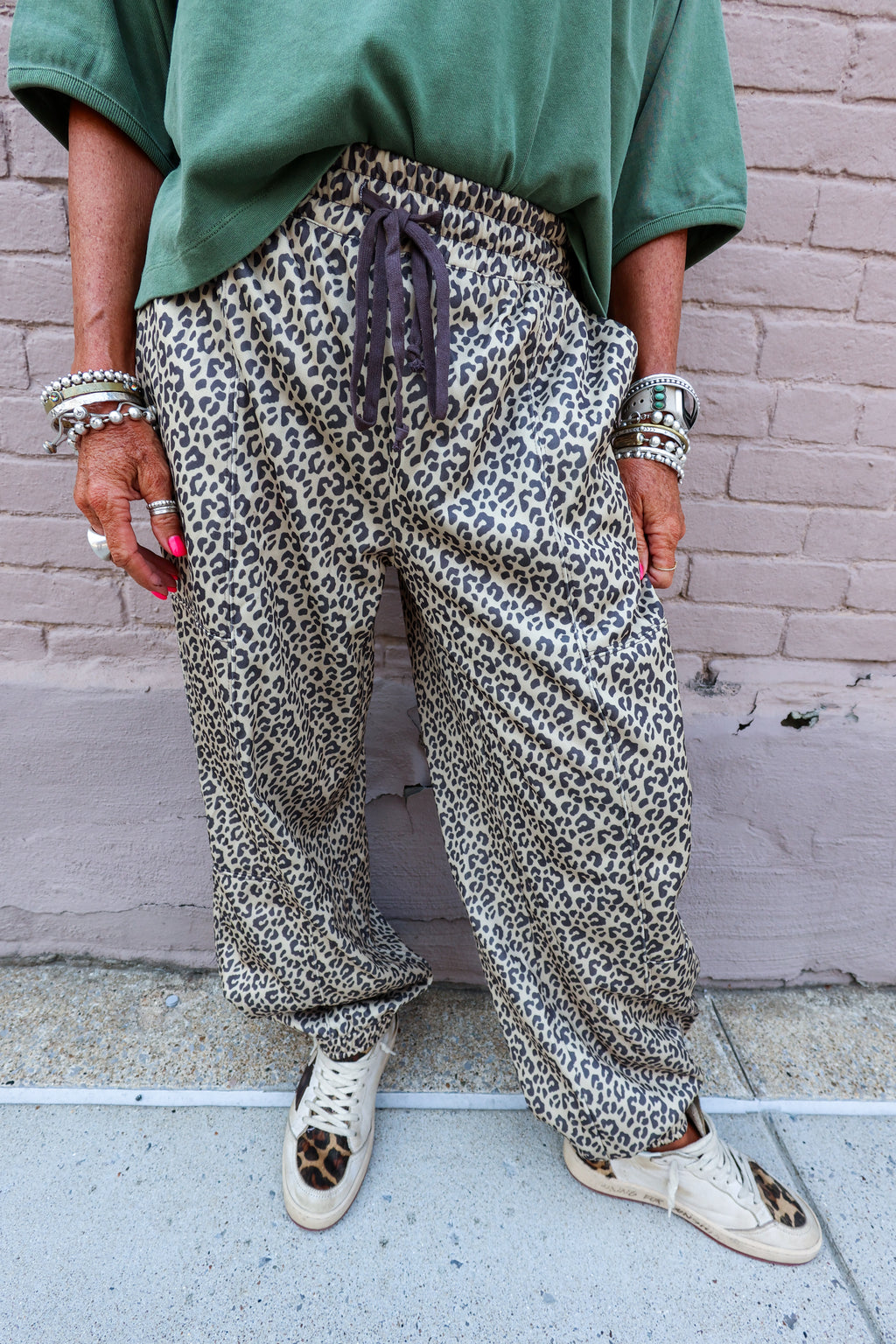 Lt. Leopard Sweat Pants - Urban Mills Boutique