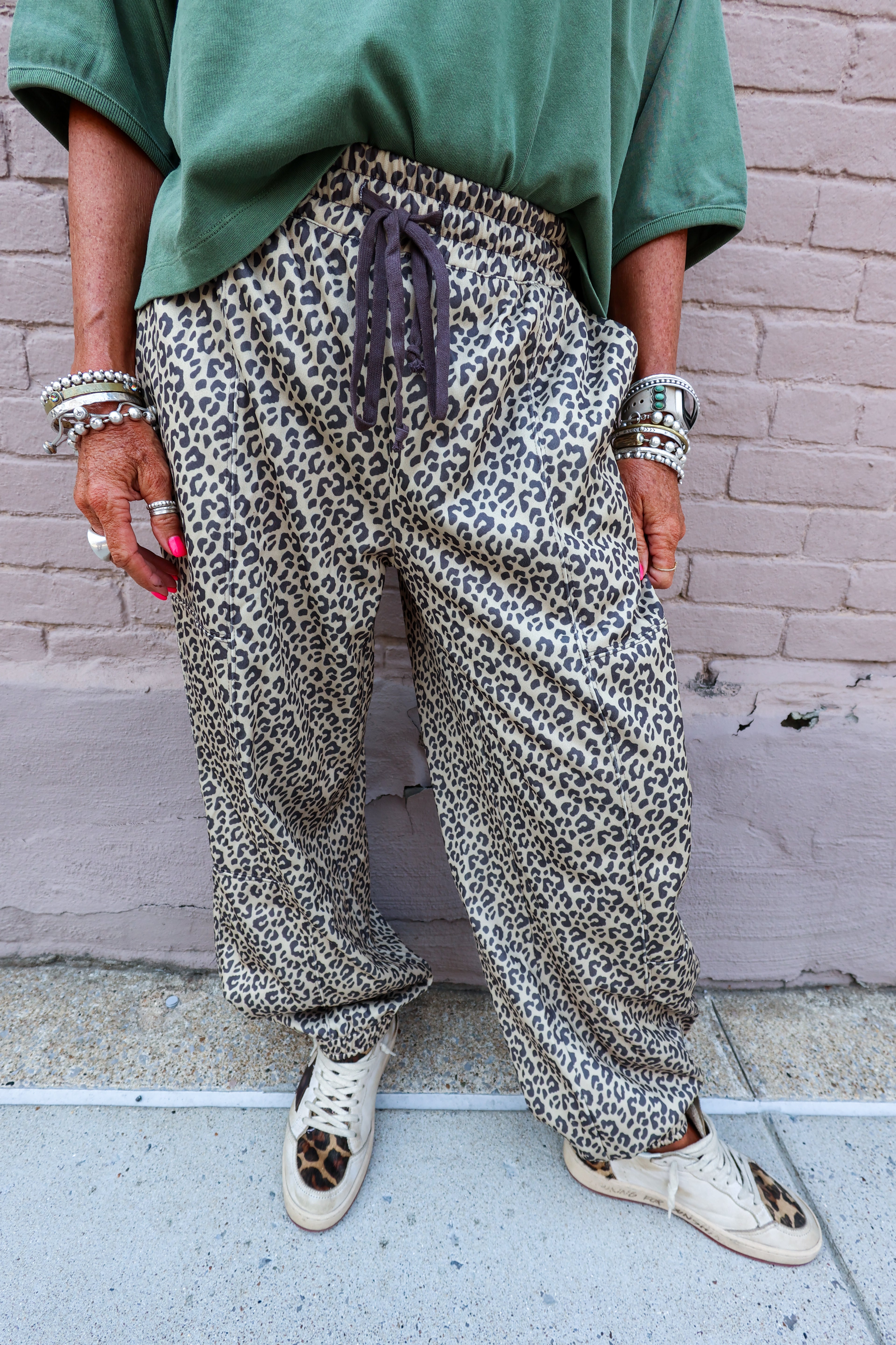 Lt. Leopard Sweat Pants - Urban Mills Boutique