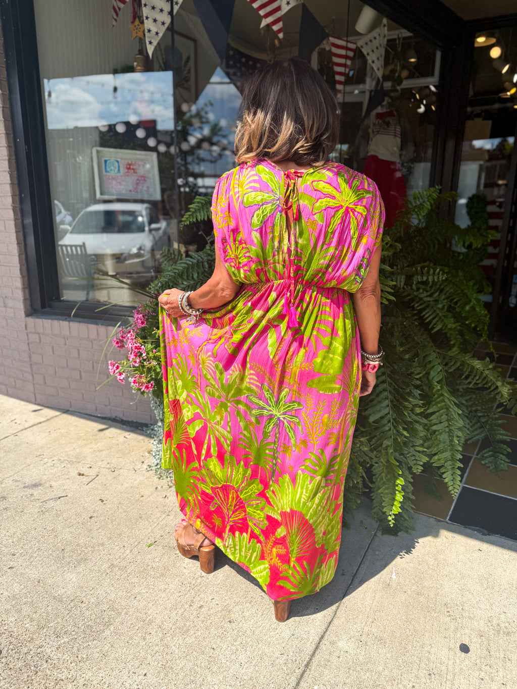 Pink Embroidery Dress