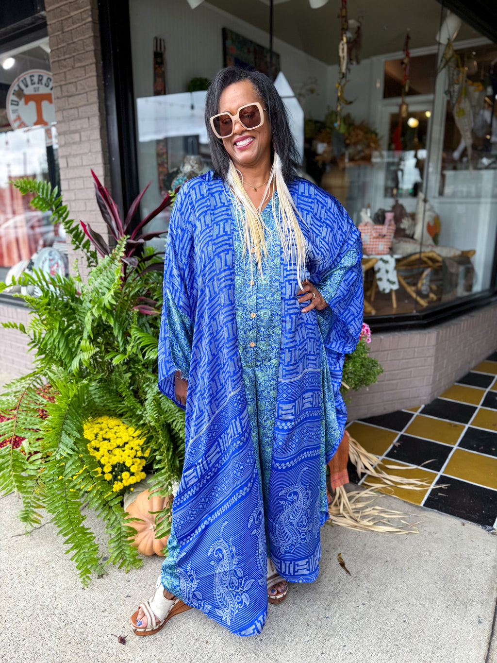 Bowie Muu Jumpsuit BLUE - Urban Mills Boutique