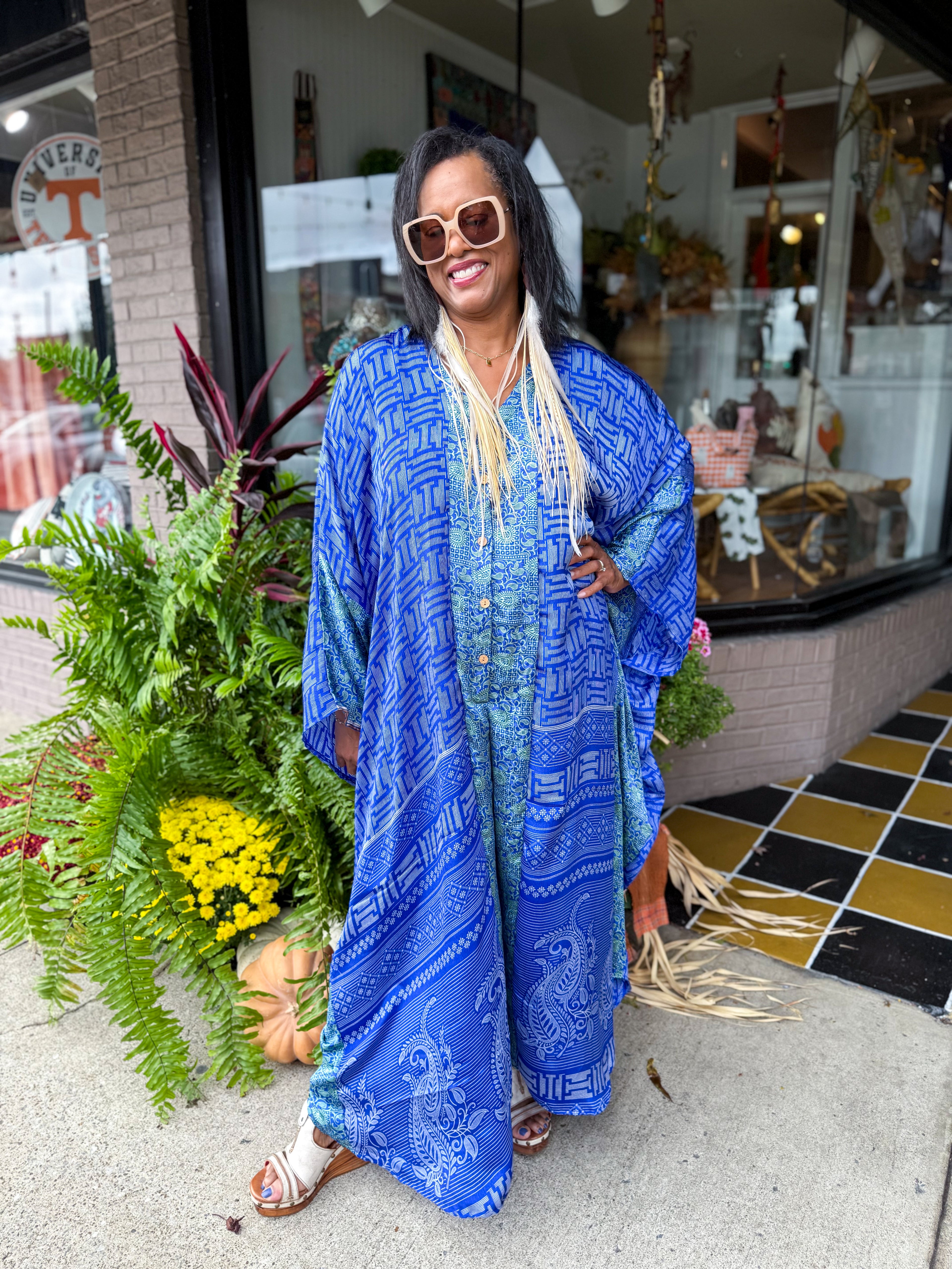 Bowie Muu Jumpsuit BLUE - Urban Mills Boutique