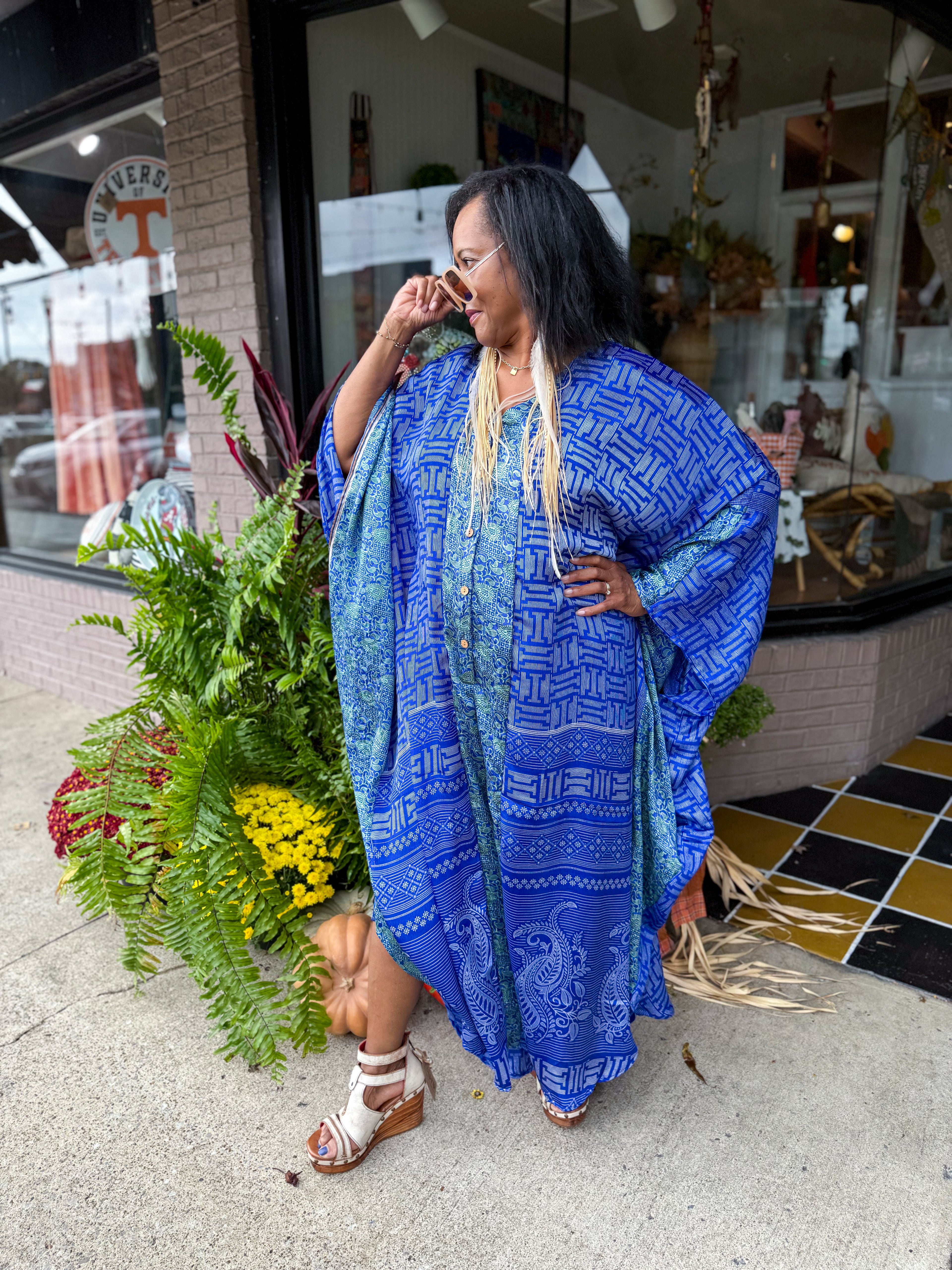 Bowie Muu Jumpsuit BLUE - Urban Mills Boutique