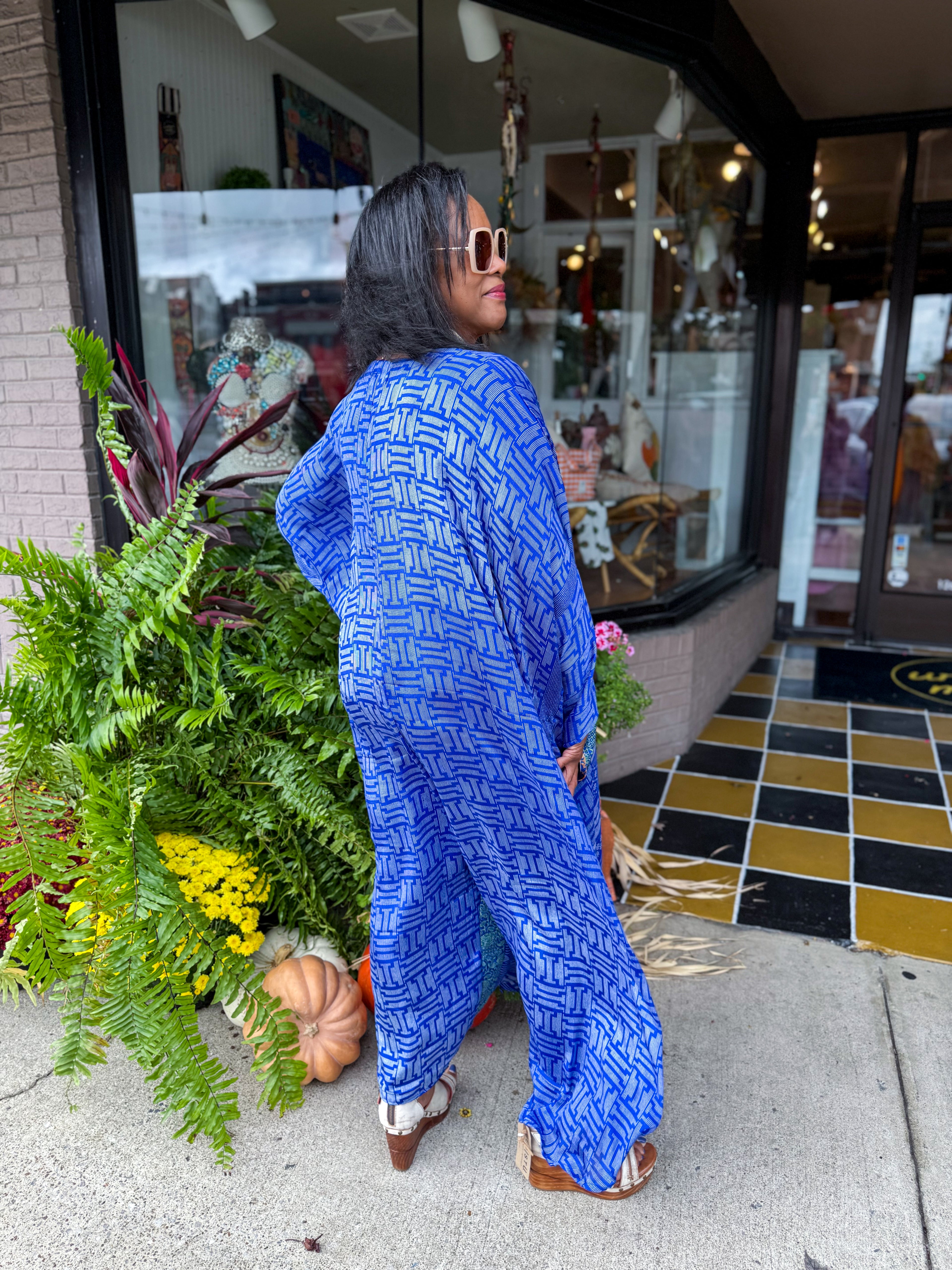 Bowie Muu Jumpsuit BLUE - Urban Mills Boutique