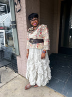 Rusching Skirt Grey - Urban Mills Boutique