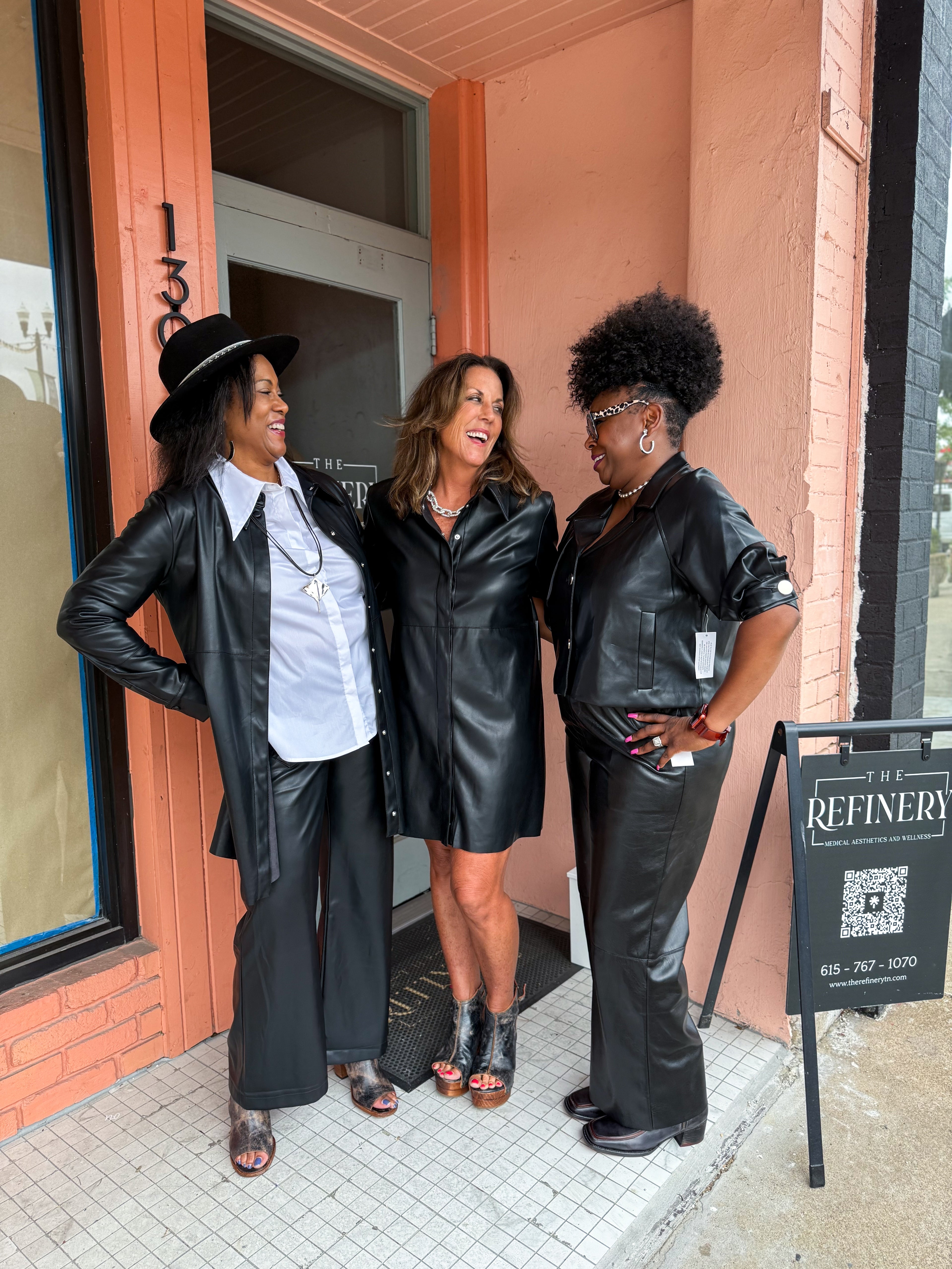 Black Leather Pant - Urban Mills Boutique