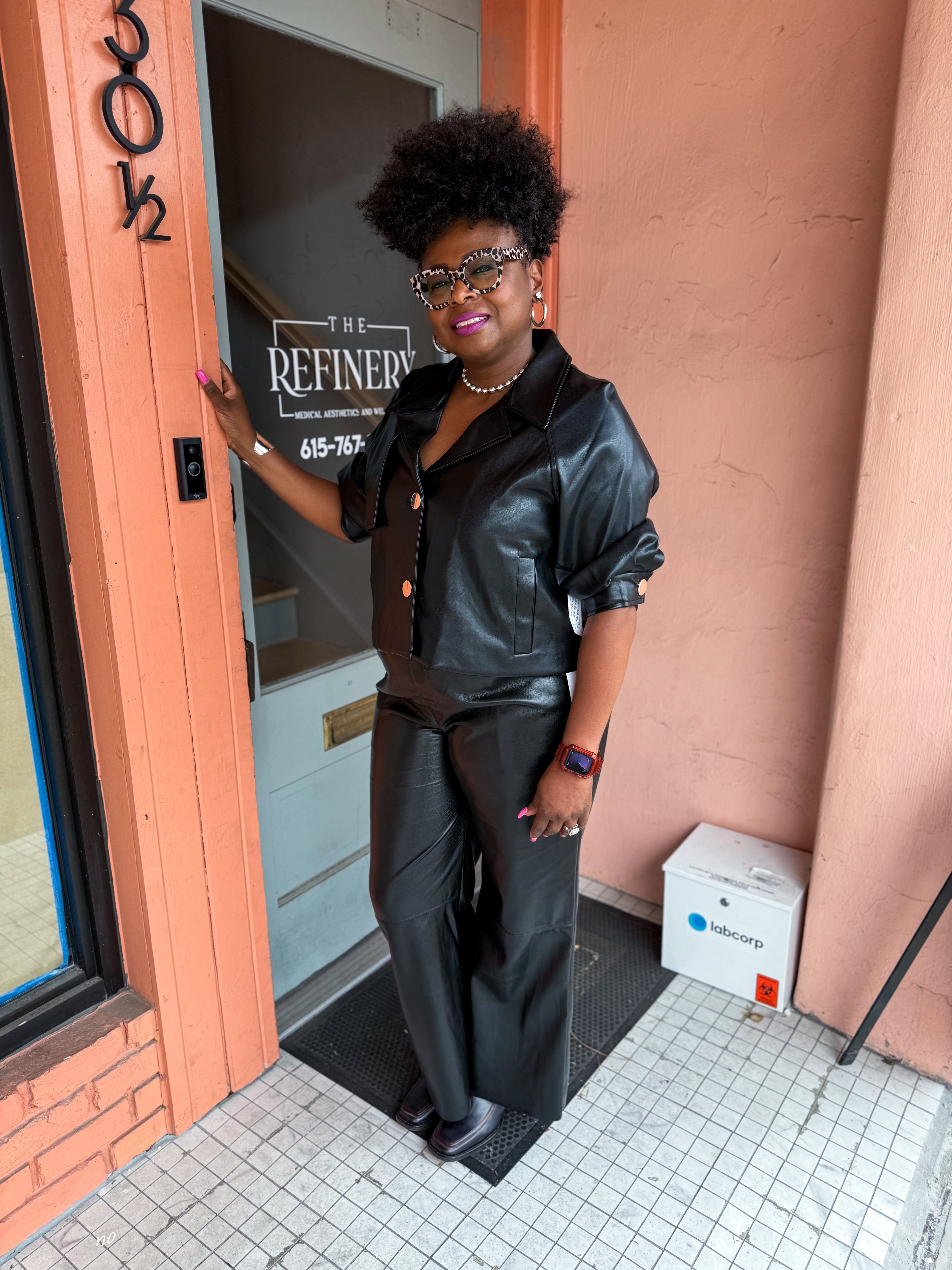 Black Leather Pant - Urban Mills Boutique
