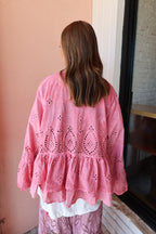 PETAL PINK Eyelet Top
