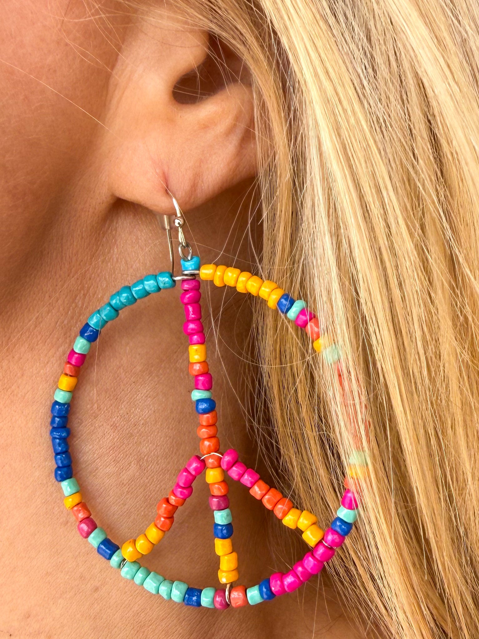 PEACE Sign Earrings