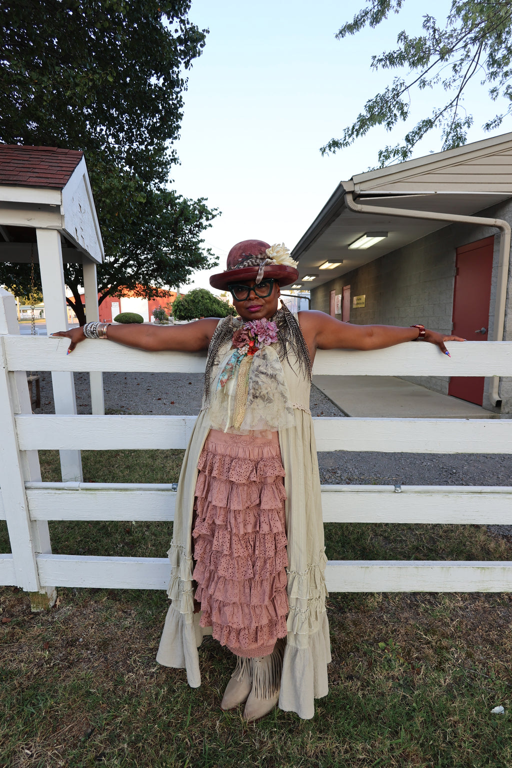 Mauve Ruffle Dress