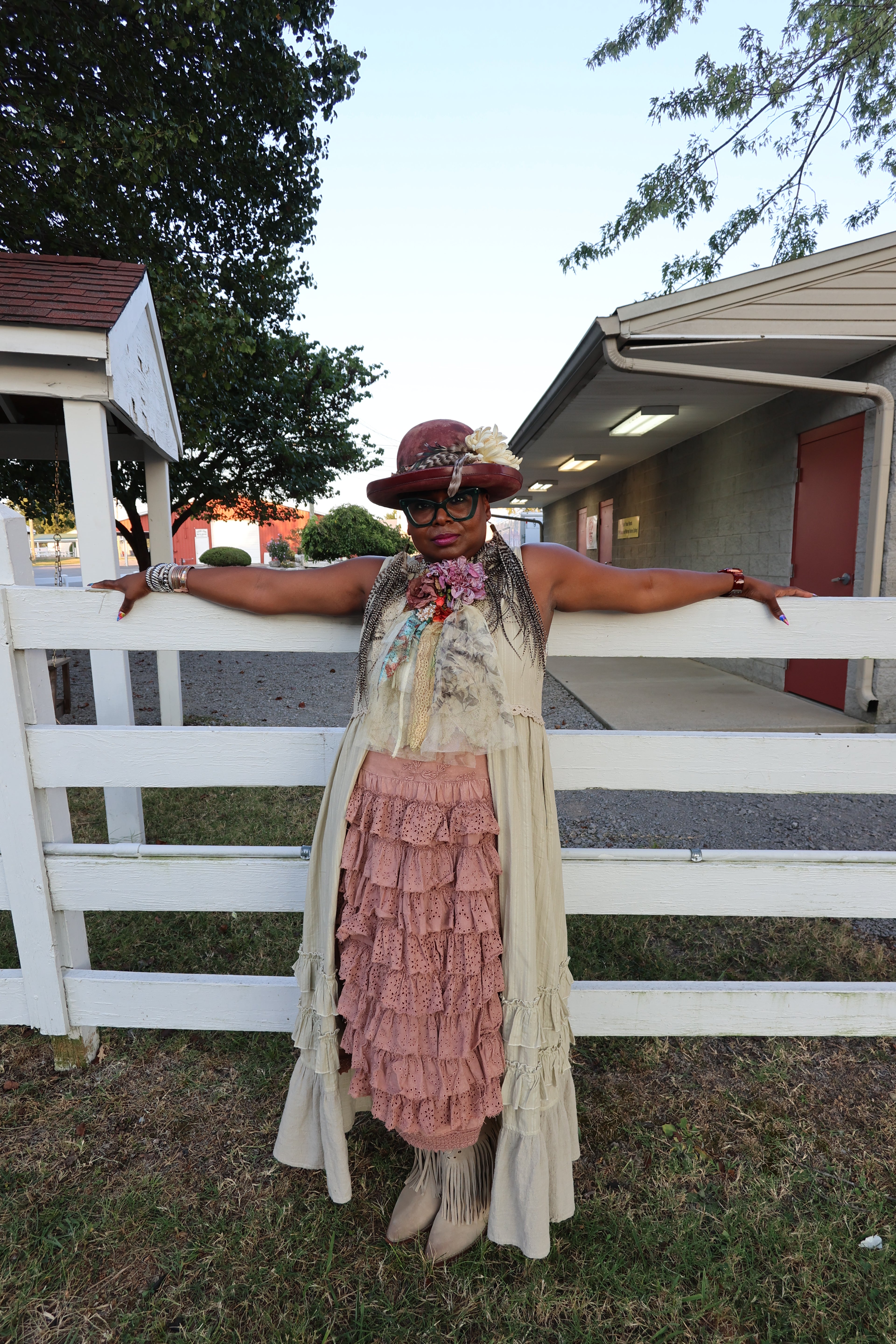 Mauve Ruffle Dress