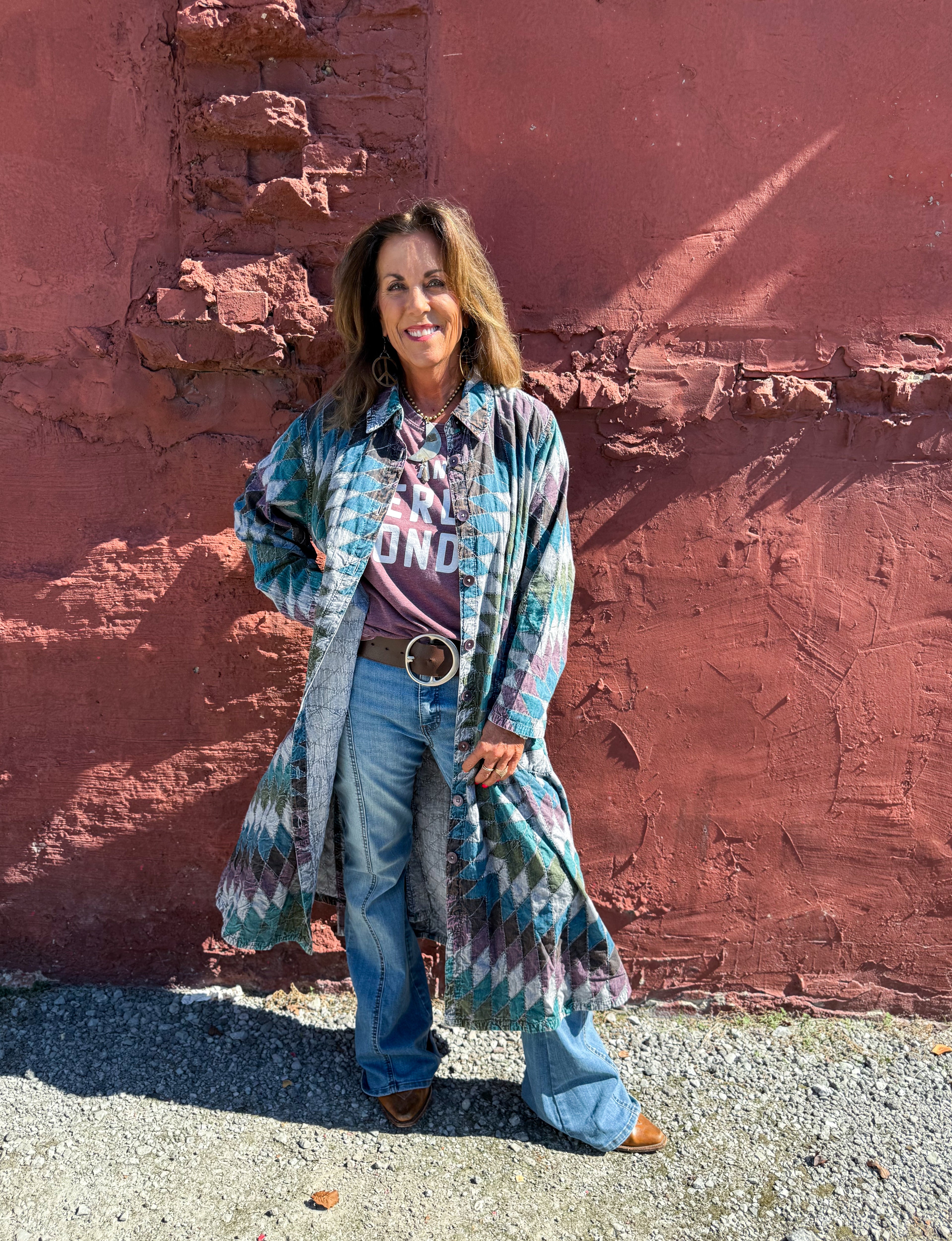 Diamond Patchwork Jacket OS - Urban Mills Boutique