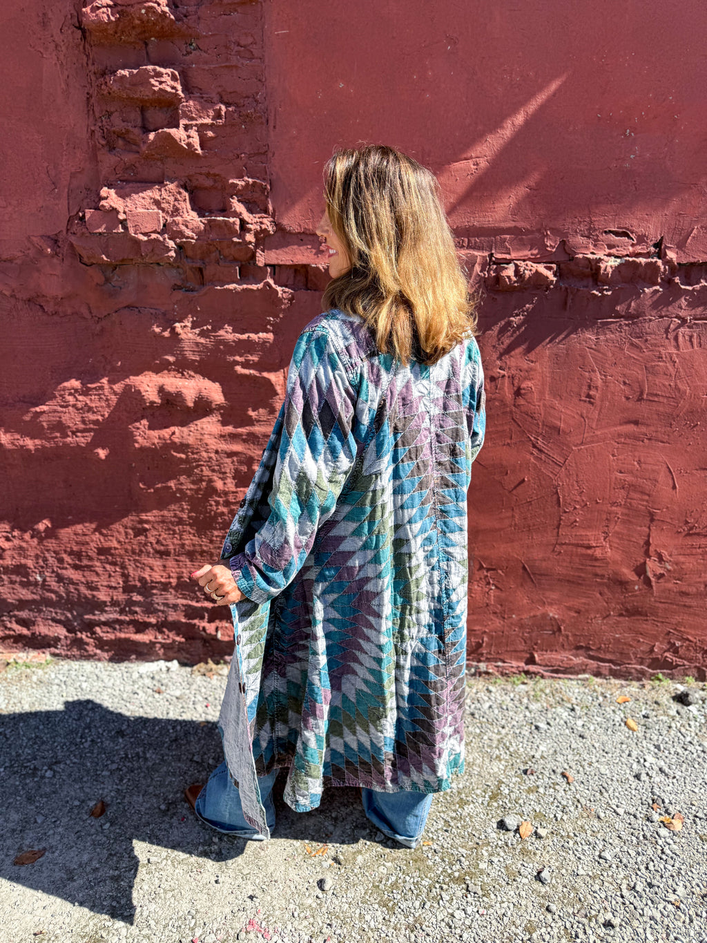 Diamond Patchwork Jacket OS - Urban Mills Boutique